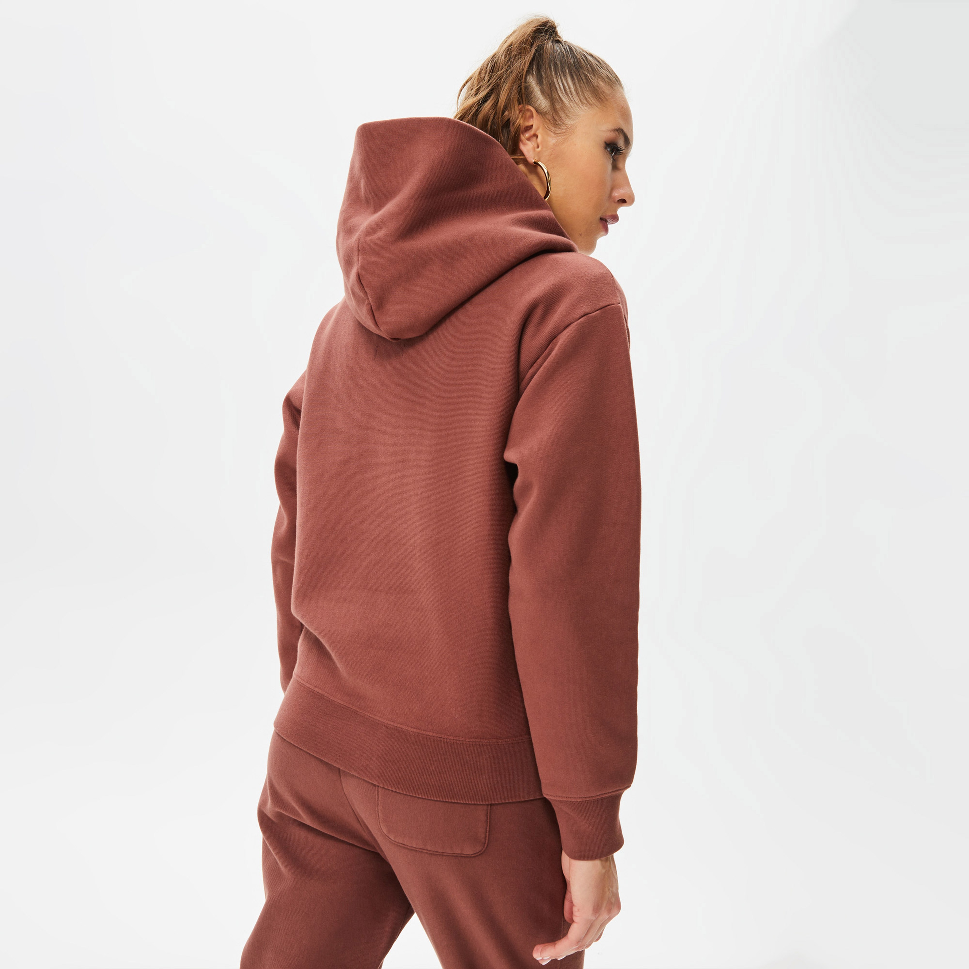 Champion Hooded Kadın Bordo Hoodie