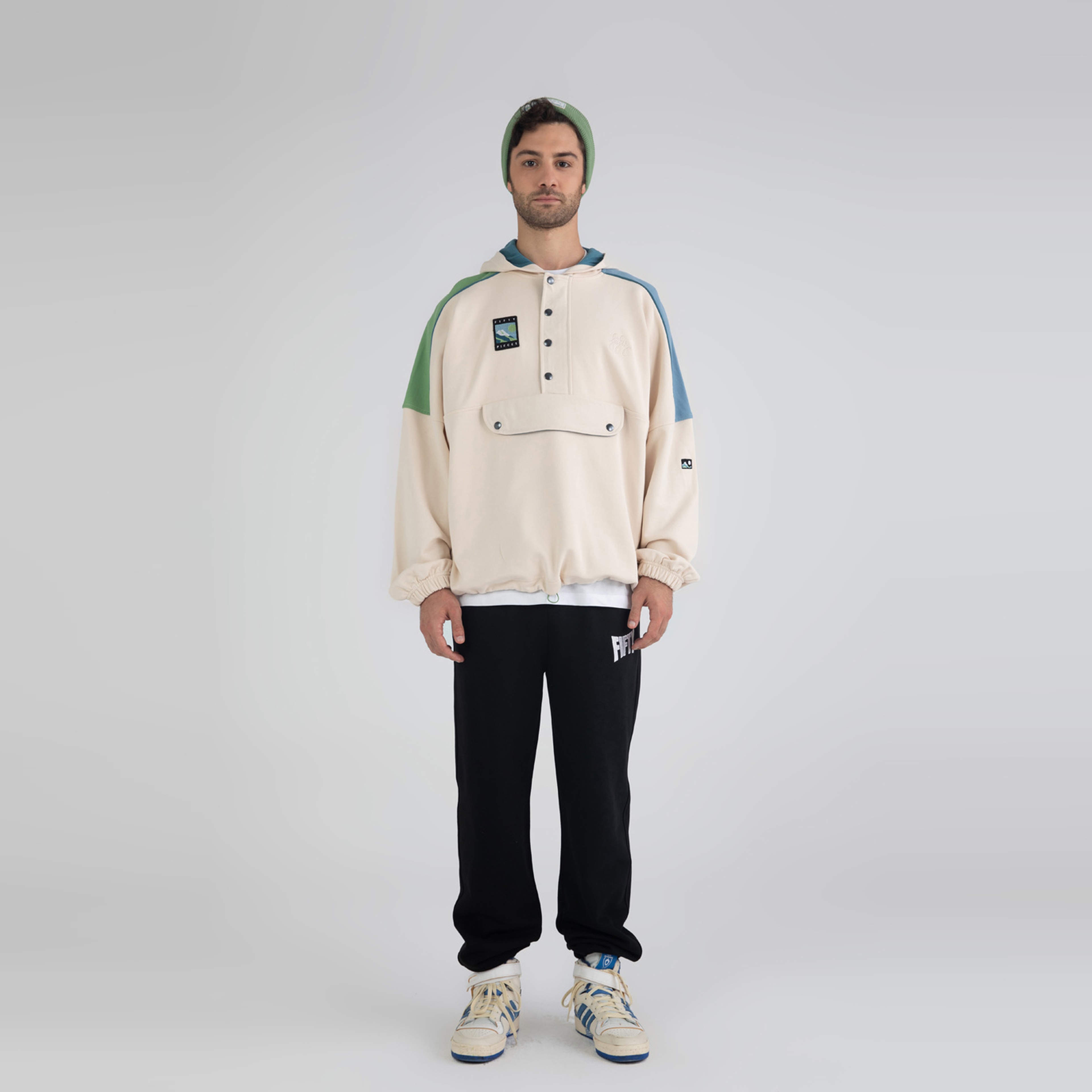 Fifty Pieces Loose Fit Erkek Siyah Eşofman Altı