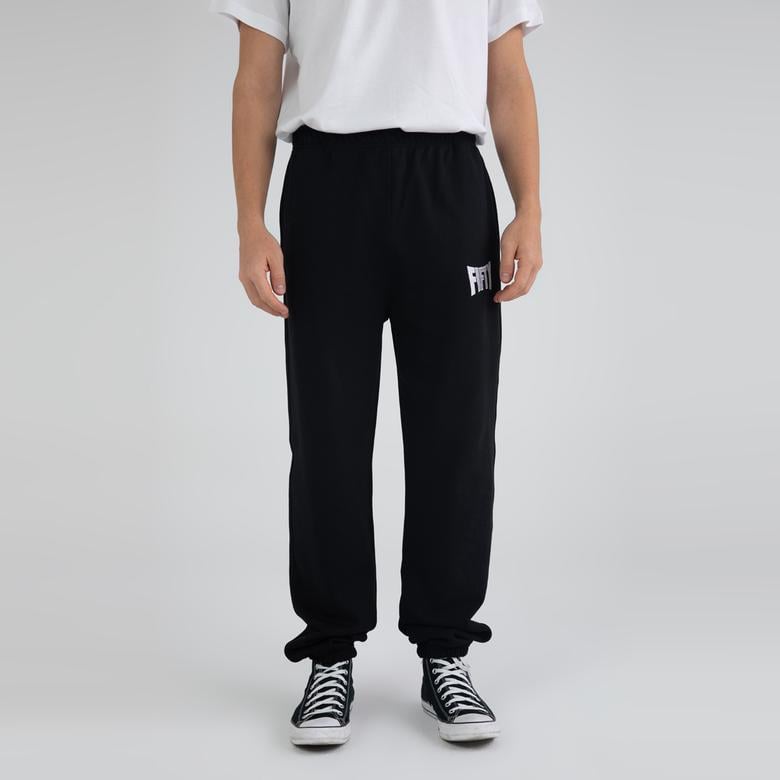 Fifty Pieces Loose Fit Erkek Siyah Eşofman Altı