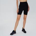 Jerf Gela Şekillendirici Sport Kadın Siyah Biker Tayt