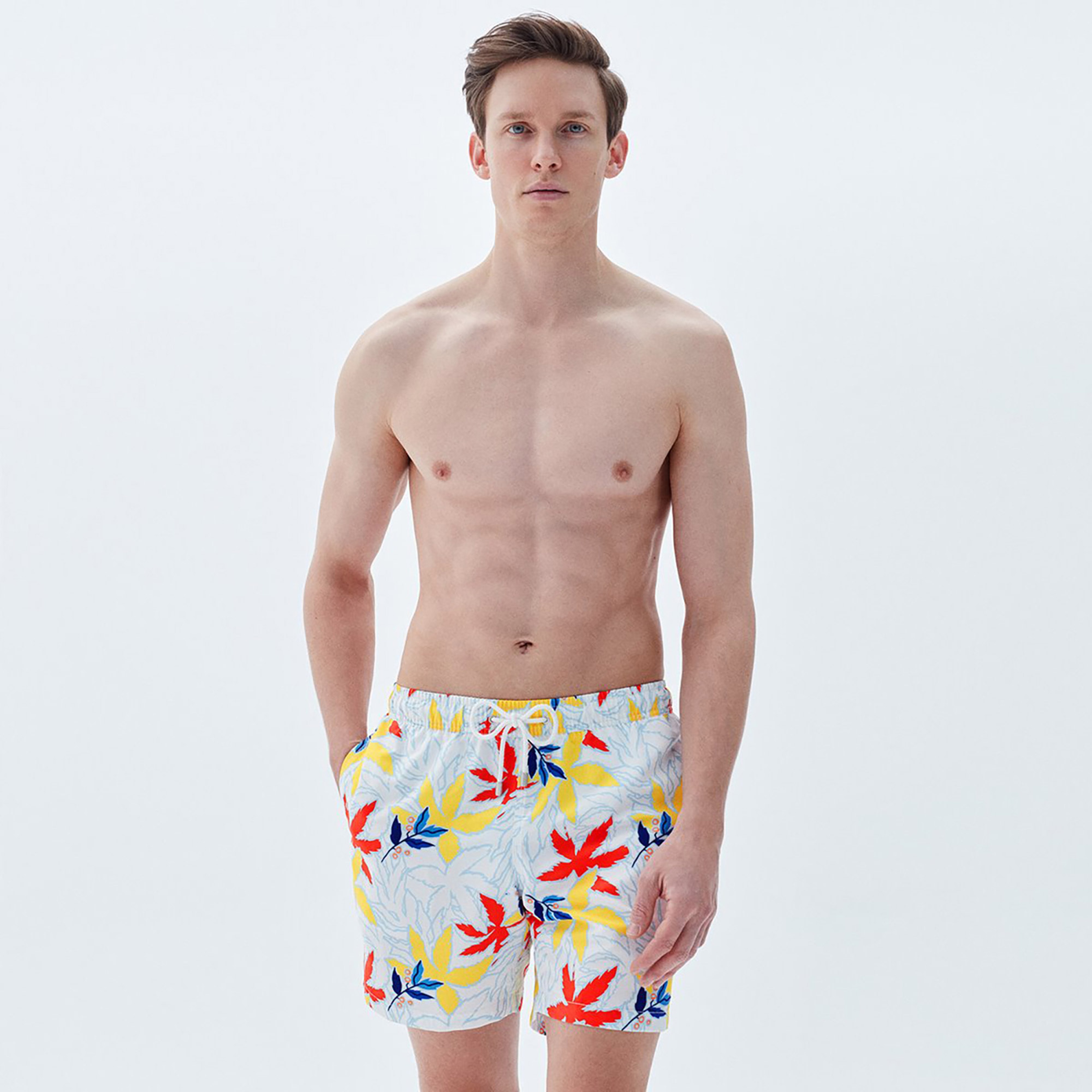 Bluemint Arthus Erkek Renkli Coconut Leaves Mayo Şort