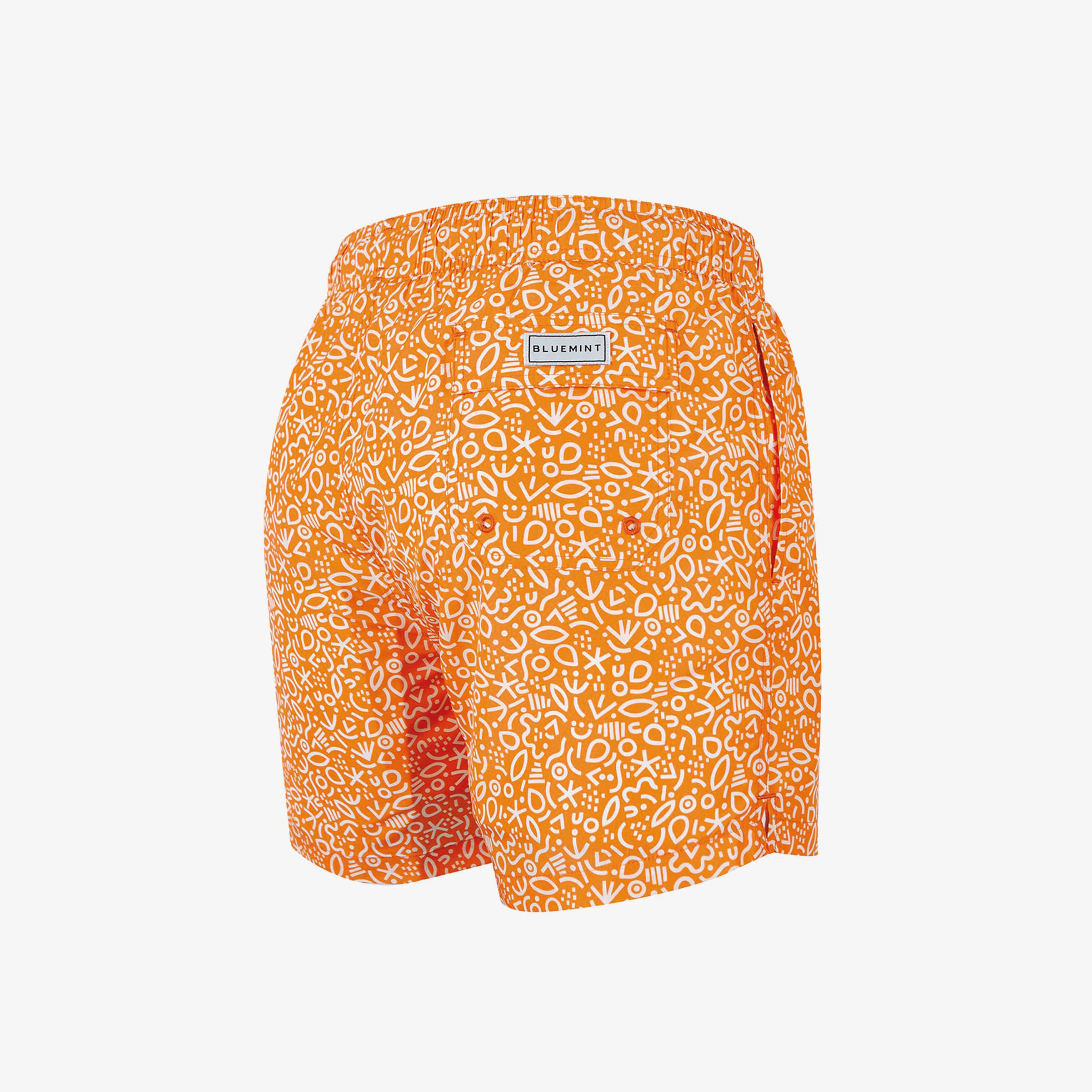 Bluemint Logan Erkek Turuncu Outline Mayo Şort