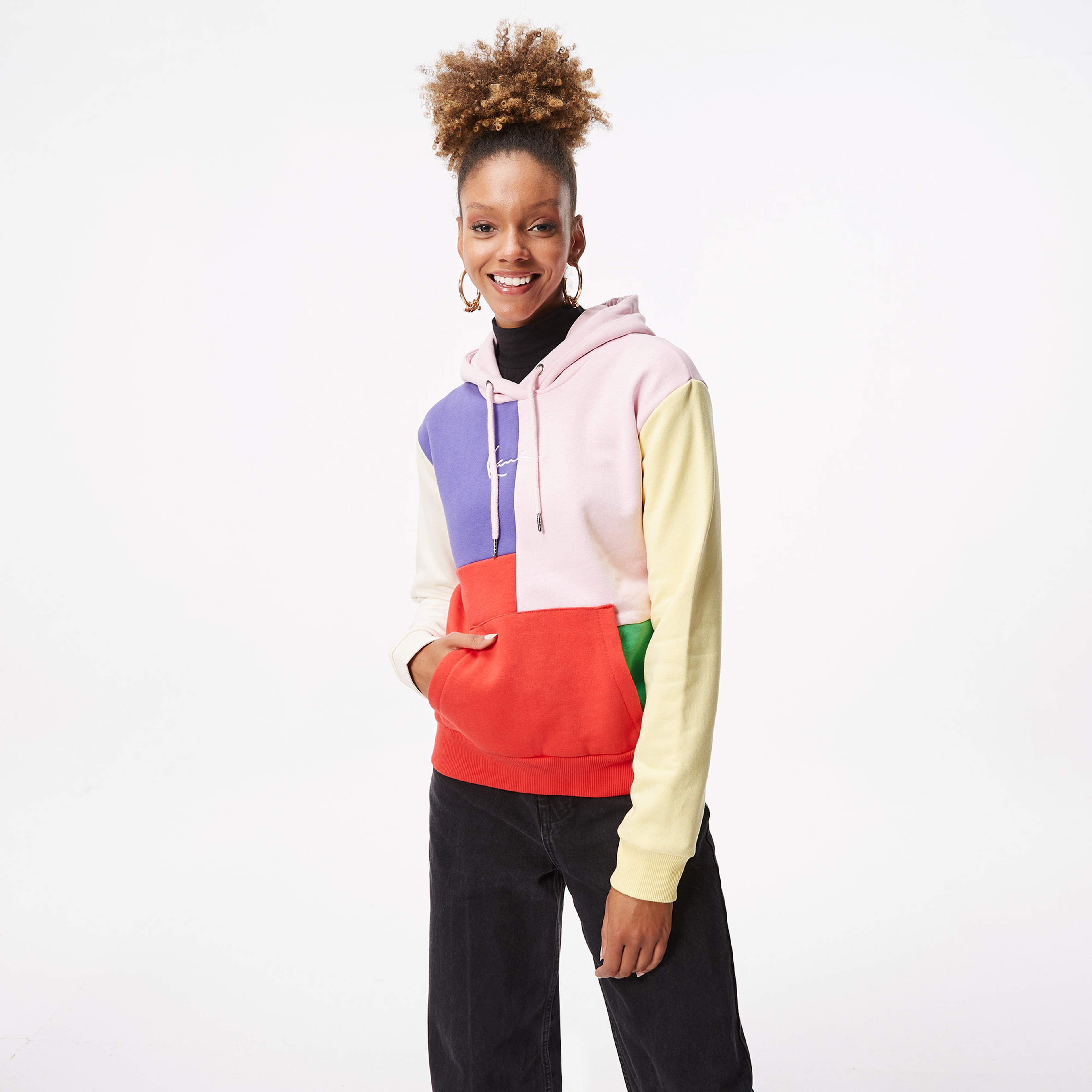 Karl Kani Small Sign Block Kadın Renkli Hoodie