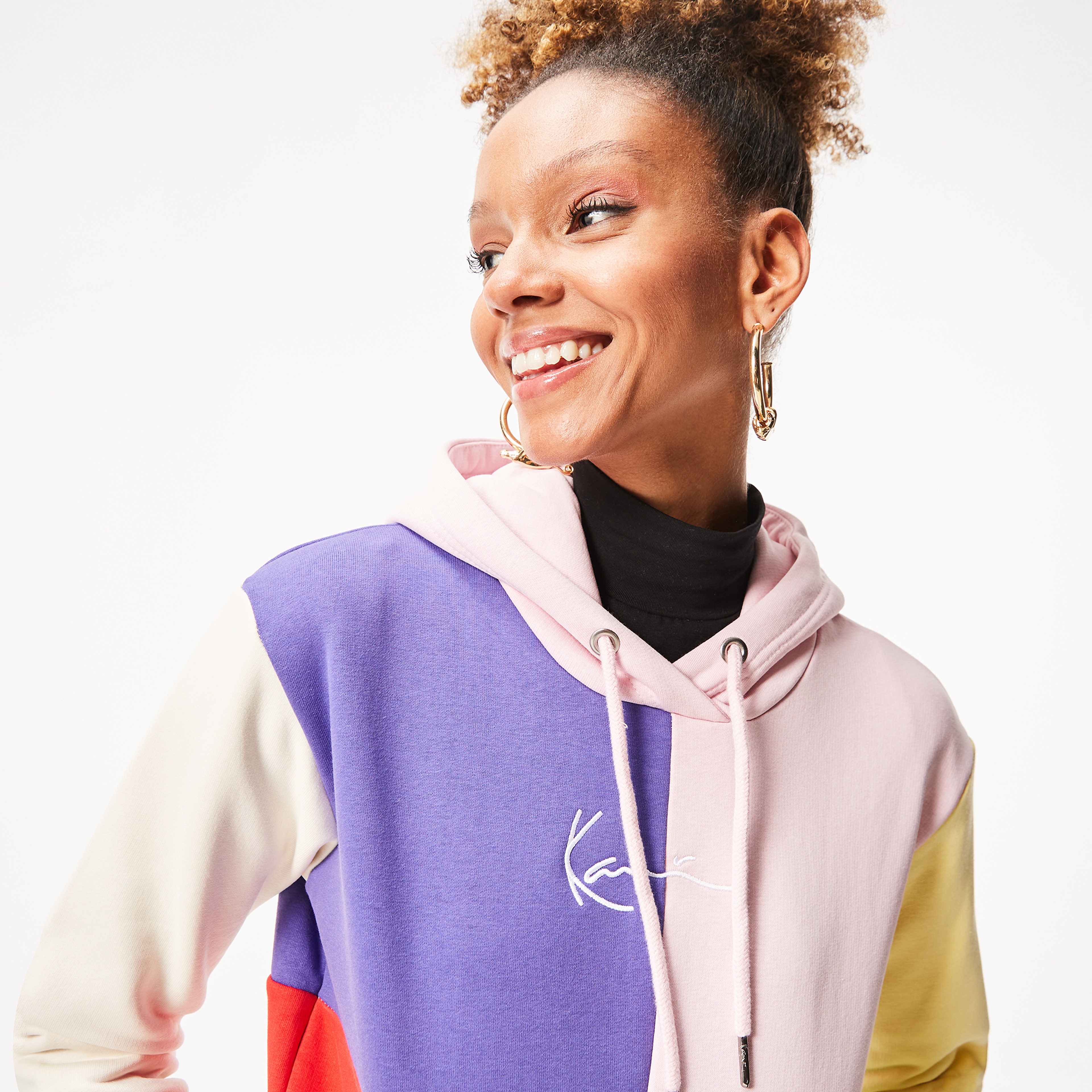 Karl Kani Small Sign Block Kadın Renkli Hoodie