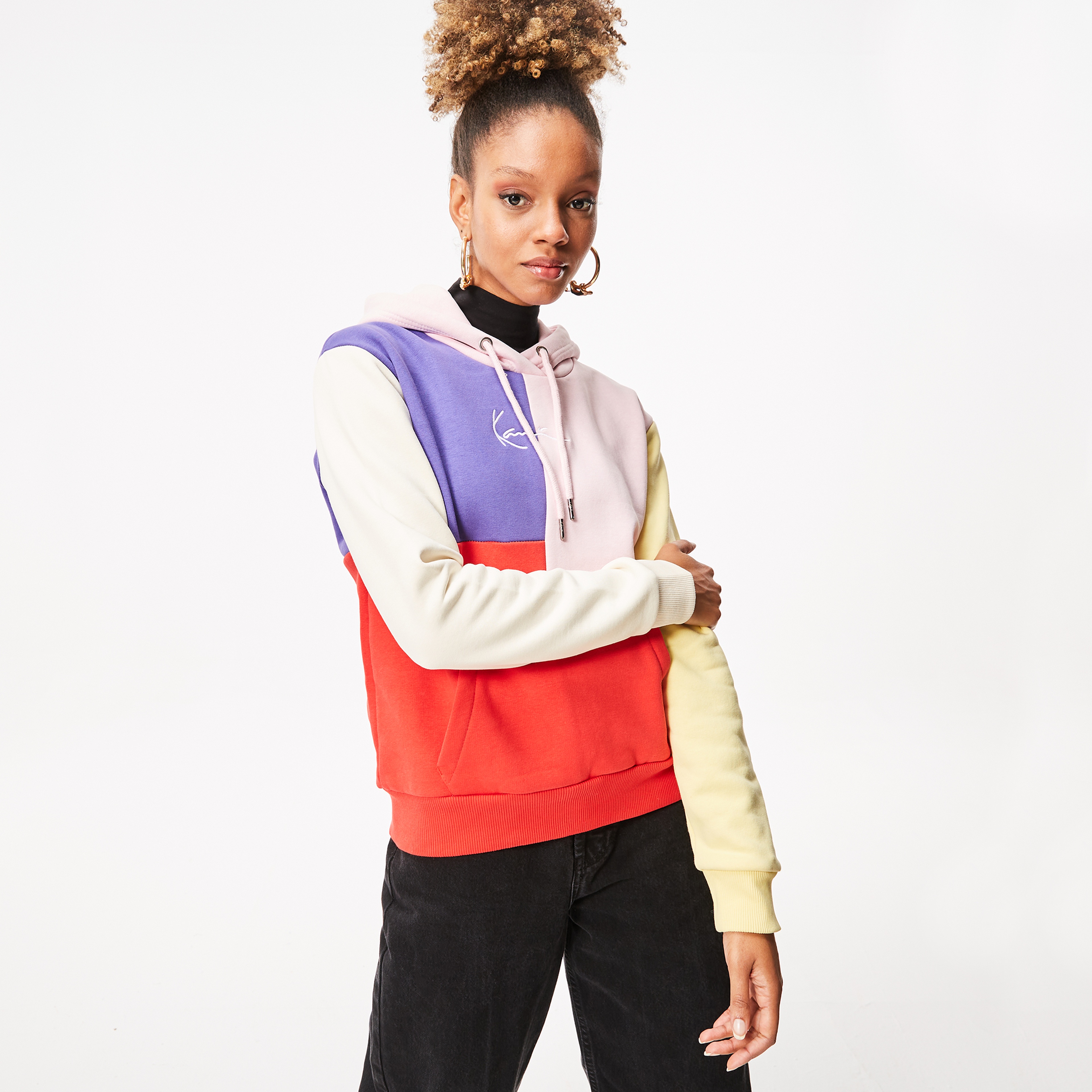 Karl Kani Small Sign Block Kadın Renkli Hoodie