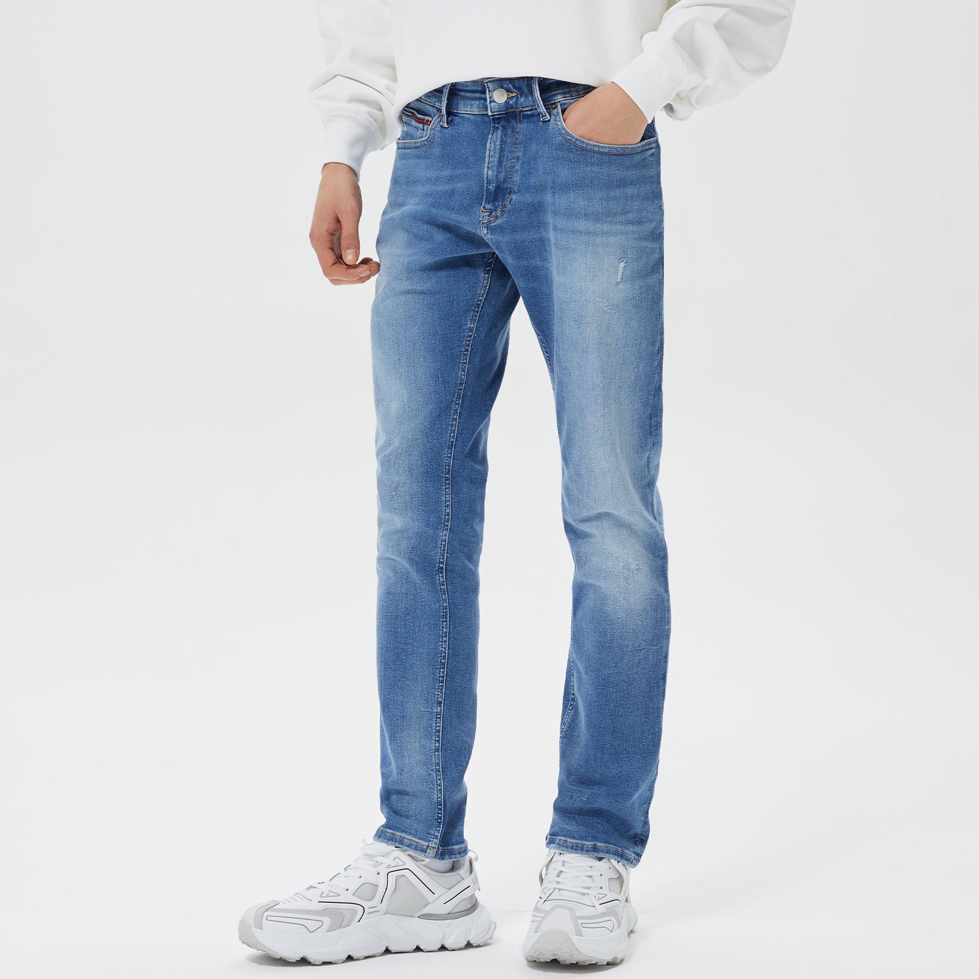 Tommy Hilfiger Scanton Slim Erkek Lacivert Jean