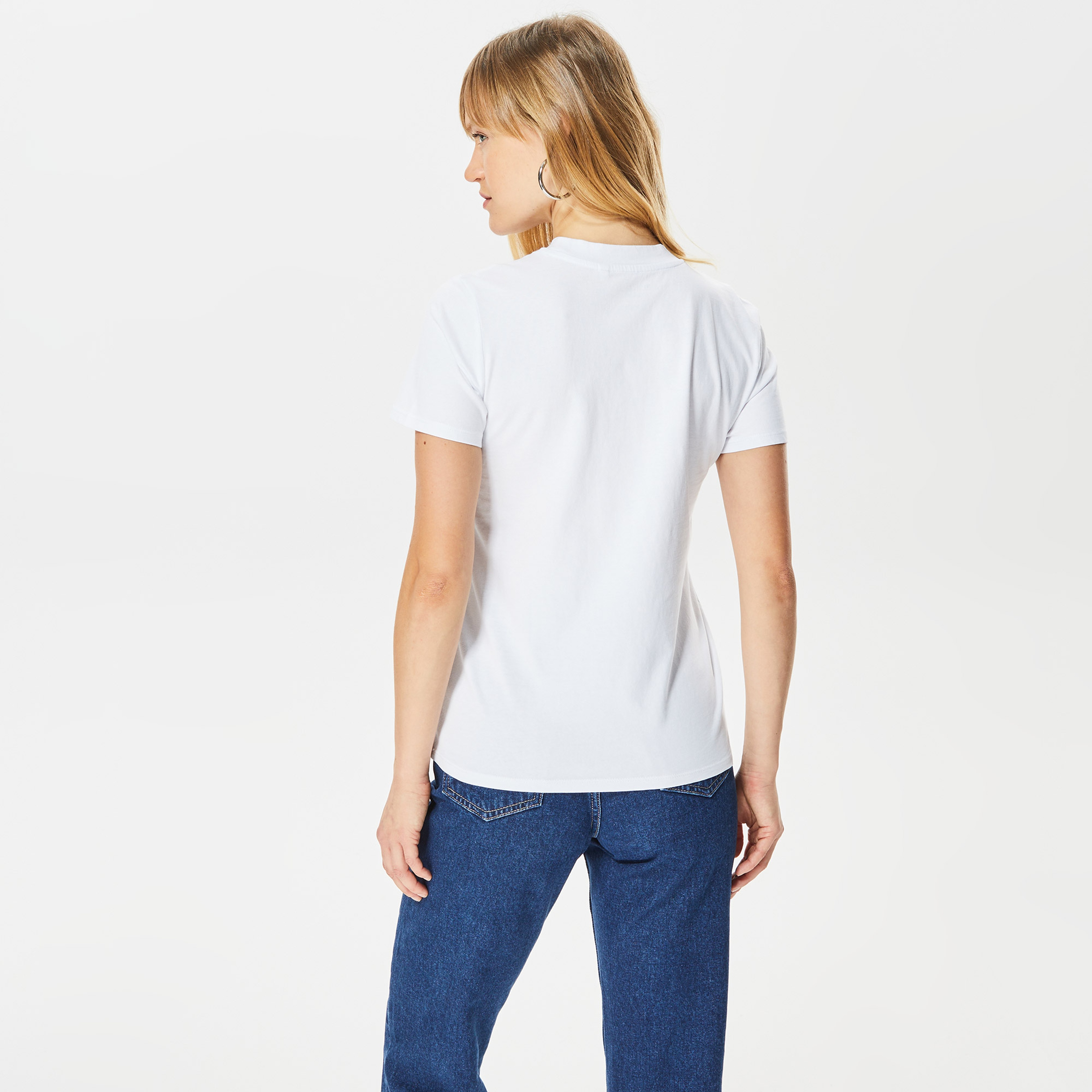 Guess Kadın Beyaz Tshirt