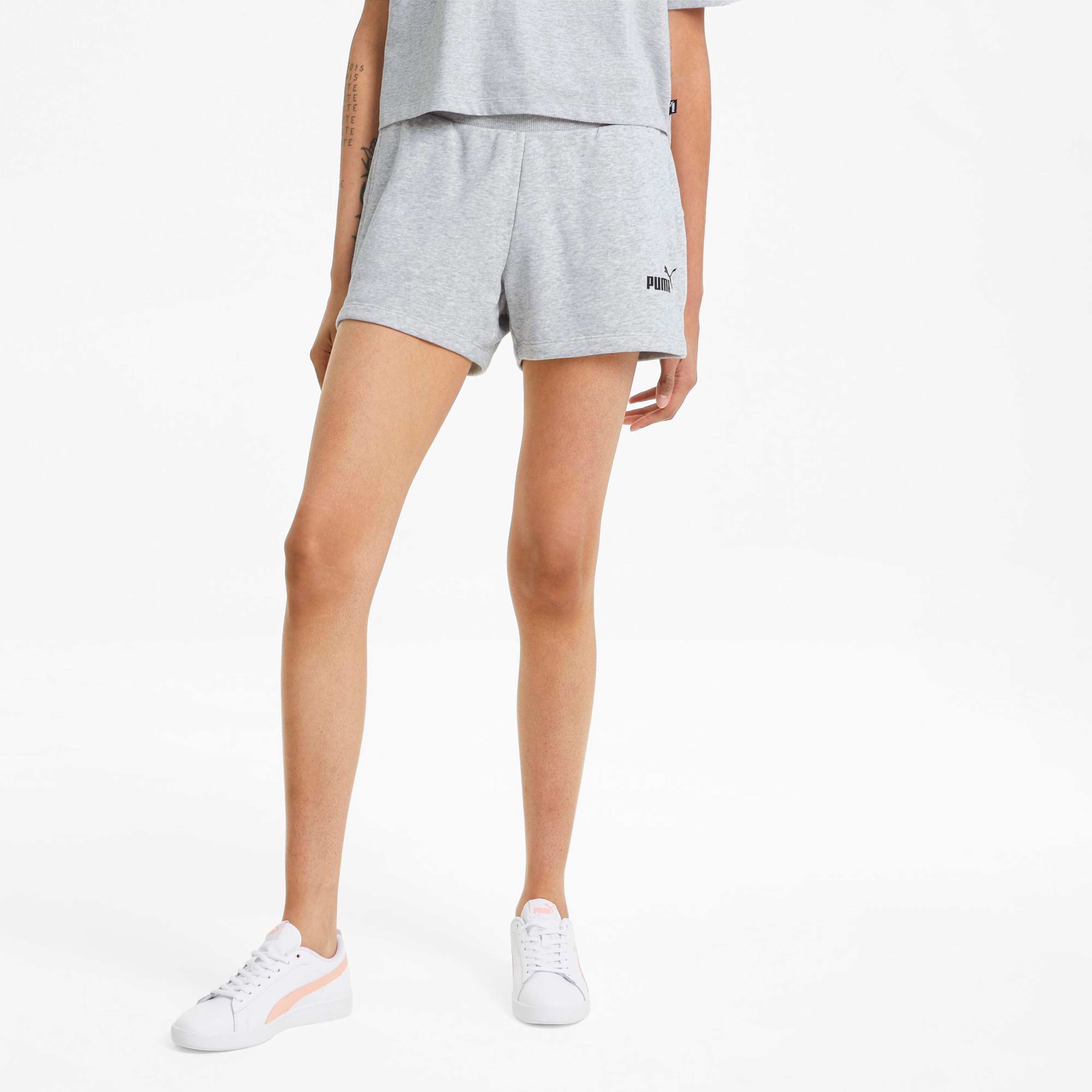 Puma Essential 4" Kadın Gri Şort