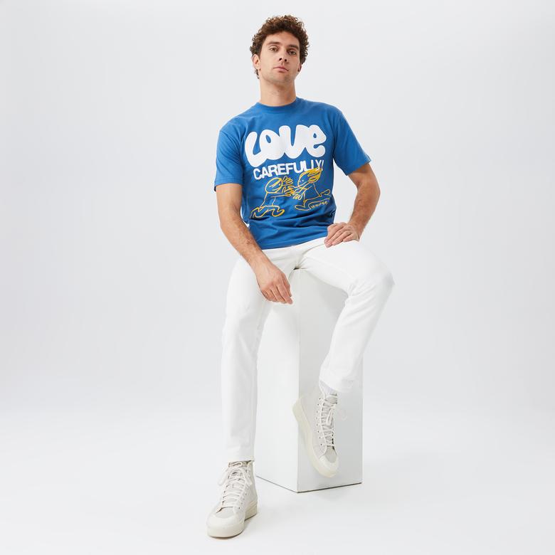 Market Love Carefully Erkek Lacivert T-Shirt
