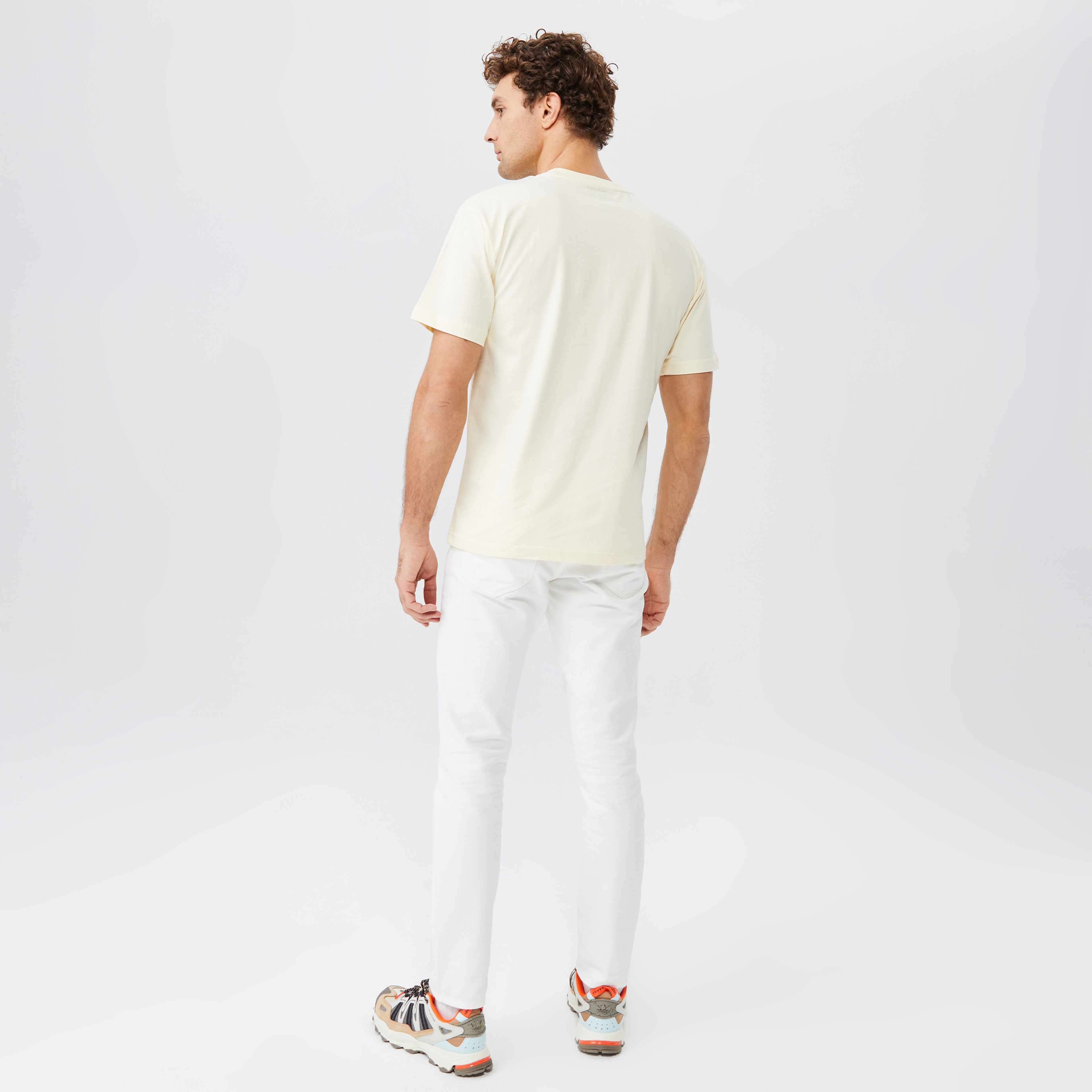 Market Love Carefully Erkek Krem T-Shirt