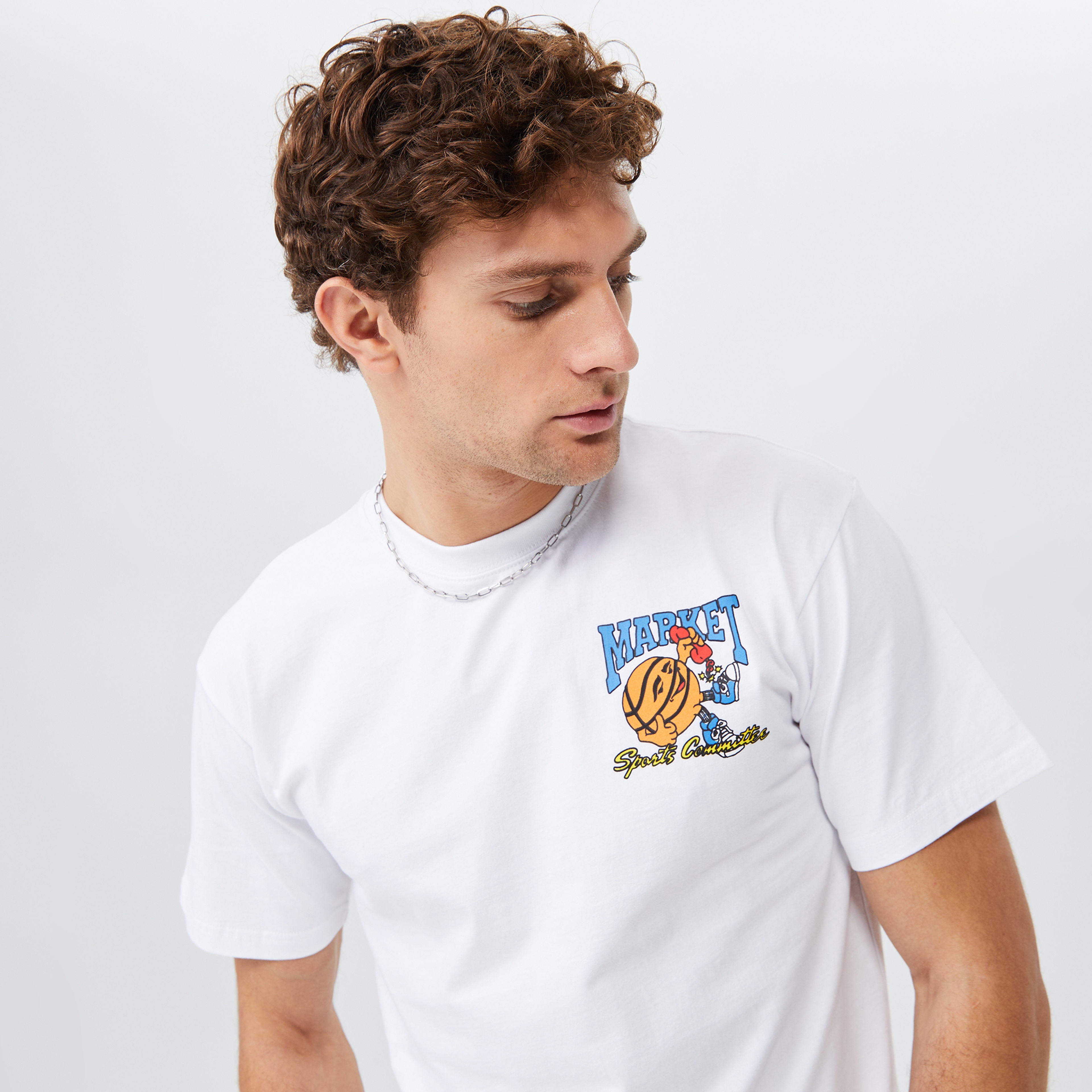 Market Sports Commit Erkek Beyaz T-Shirt