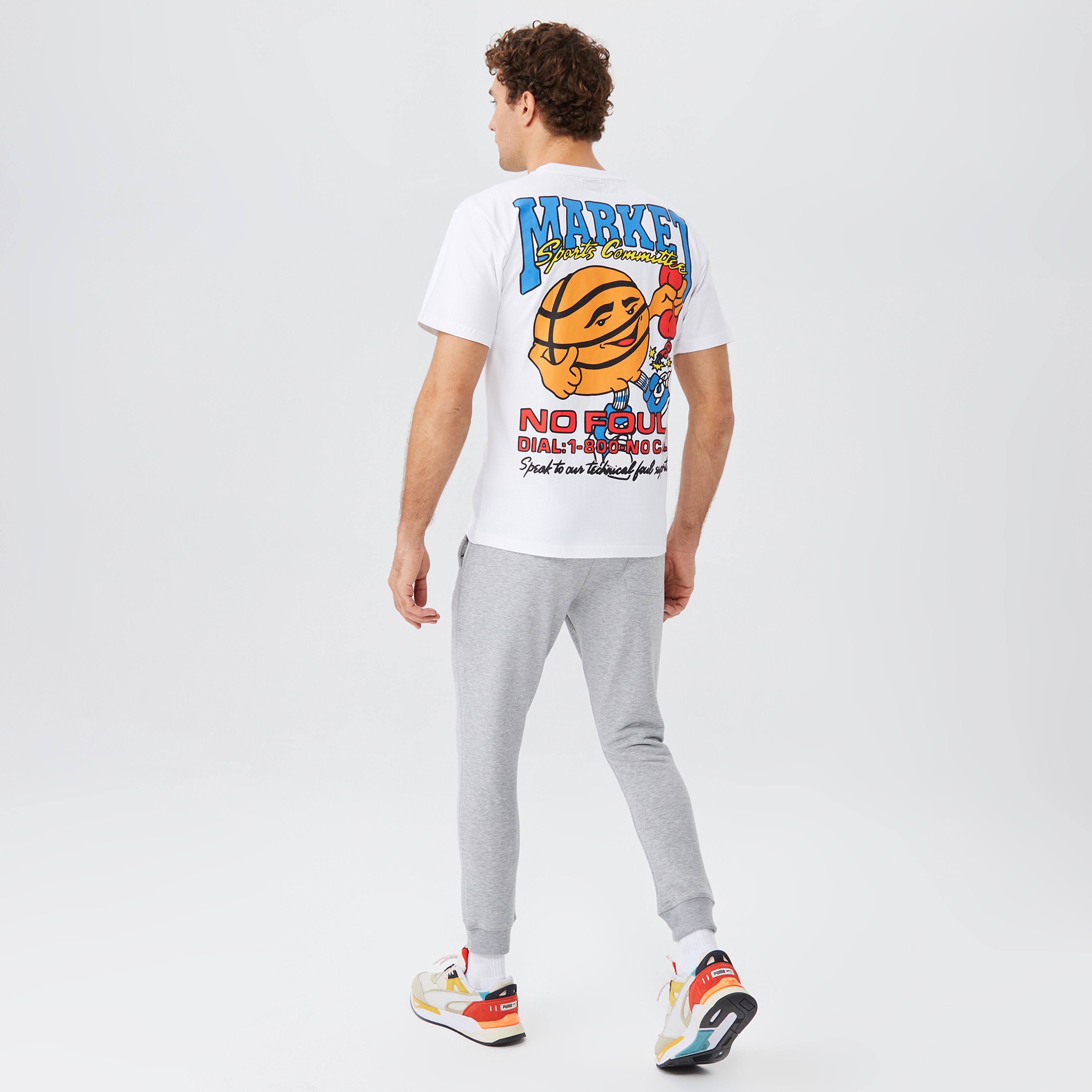 Market Sports Commit Erkek Beyaz T-Shirt