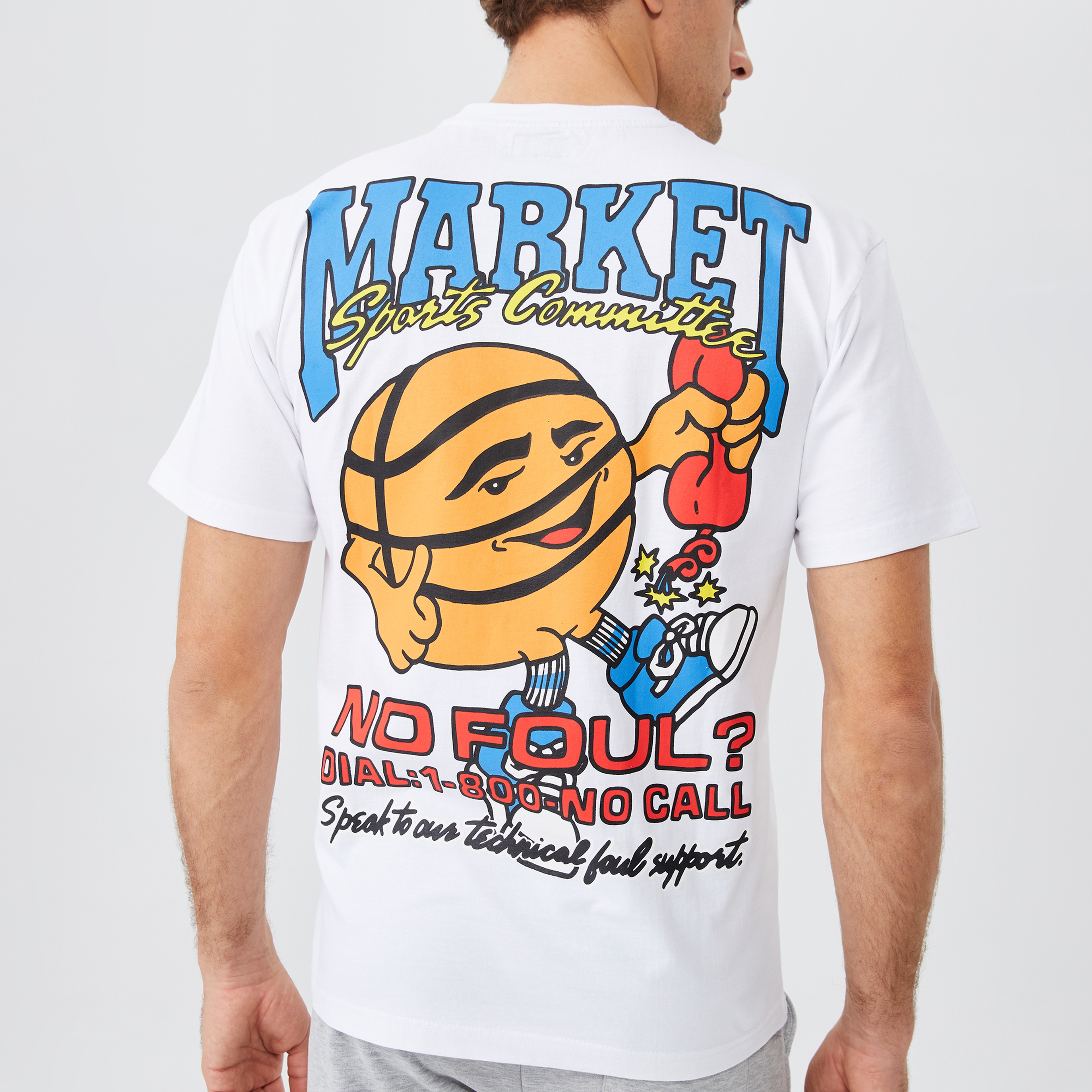 Market Sports Commit Erkek Beyaz T-Shirt
