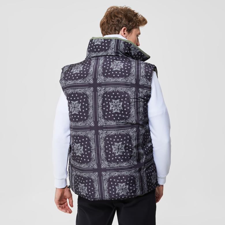 Karl Kani OG Reversible Paisley Puffer Erkek Yeşil Yelek