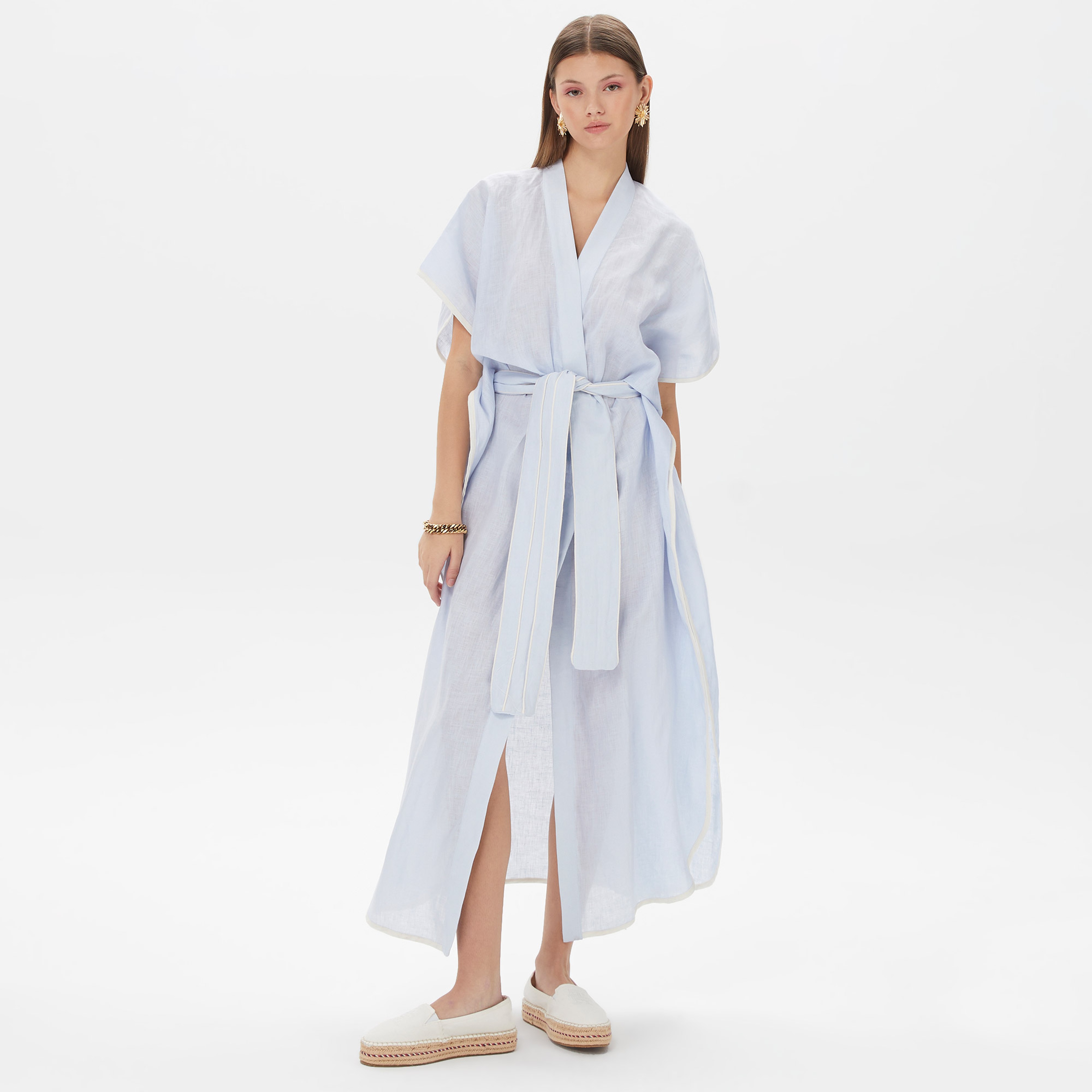 Dahlia Bianca Kadın Mavi Kimono