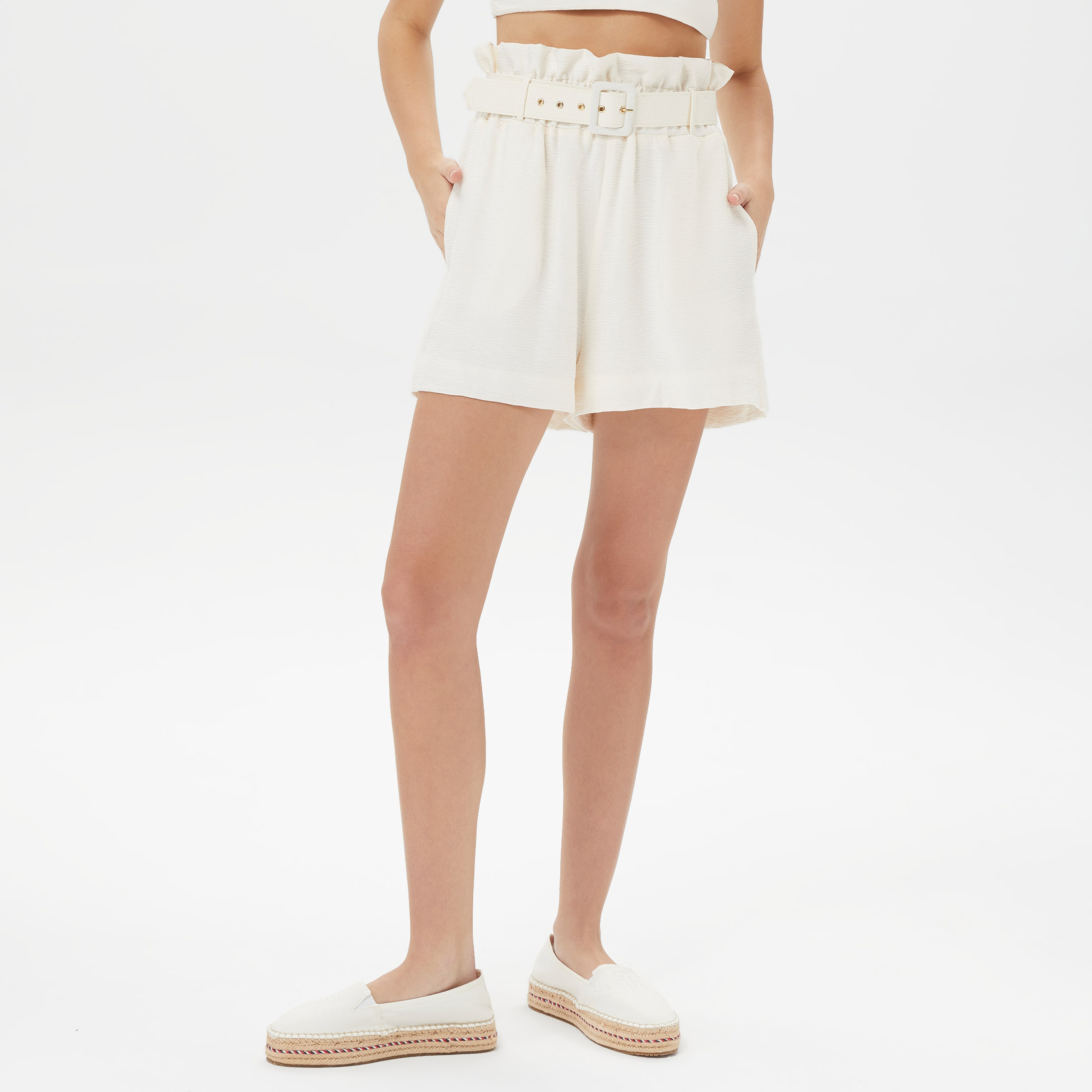 Dahlia Bianca Kadın Beyaz Şort