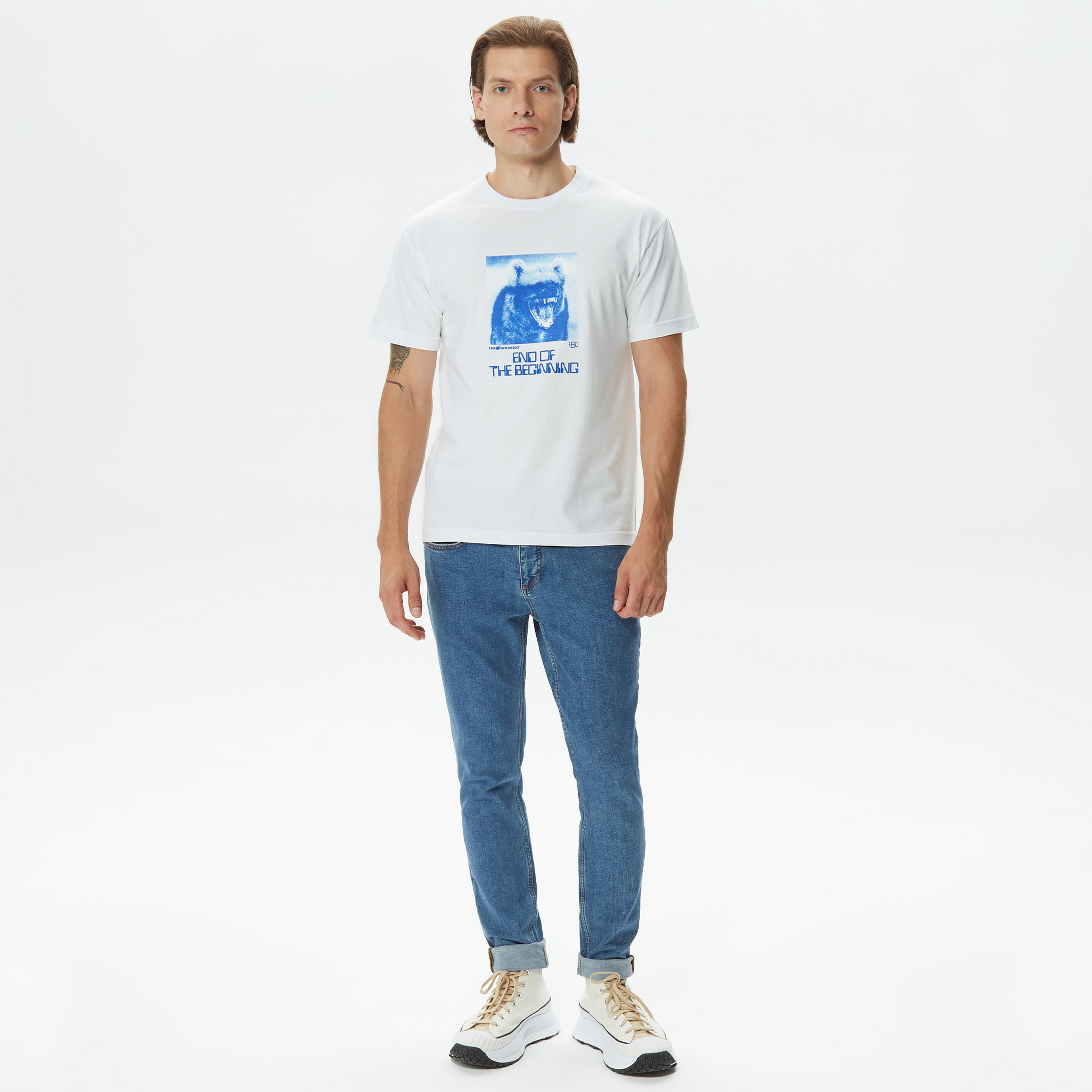 The Hundreds The End Erkek Beyaz T-Shirt