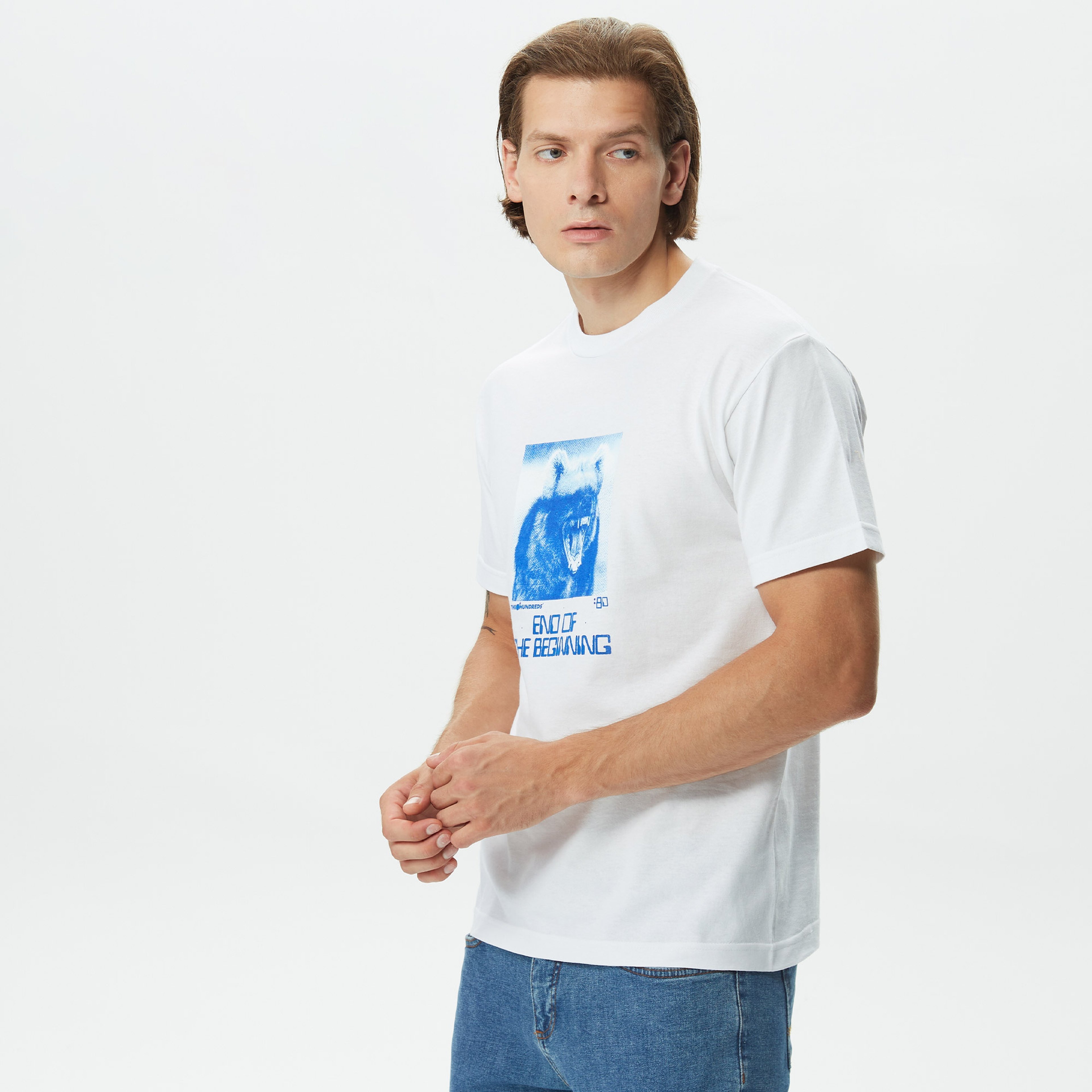 The Hundreds The End Erkek Beyaz T-Shirt