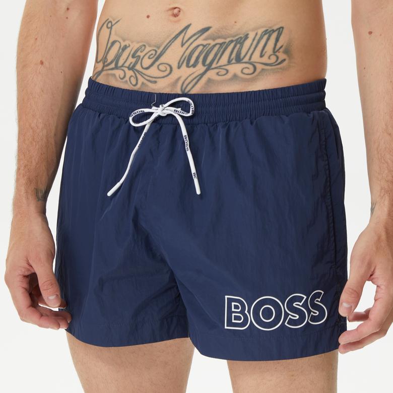 Boss Erkek Lacivert Mayo Şort
