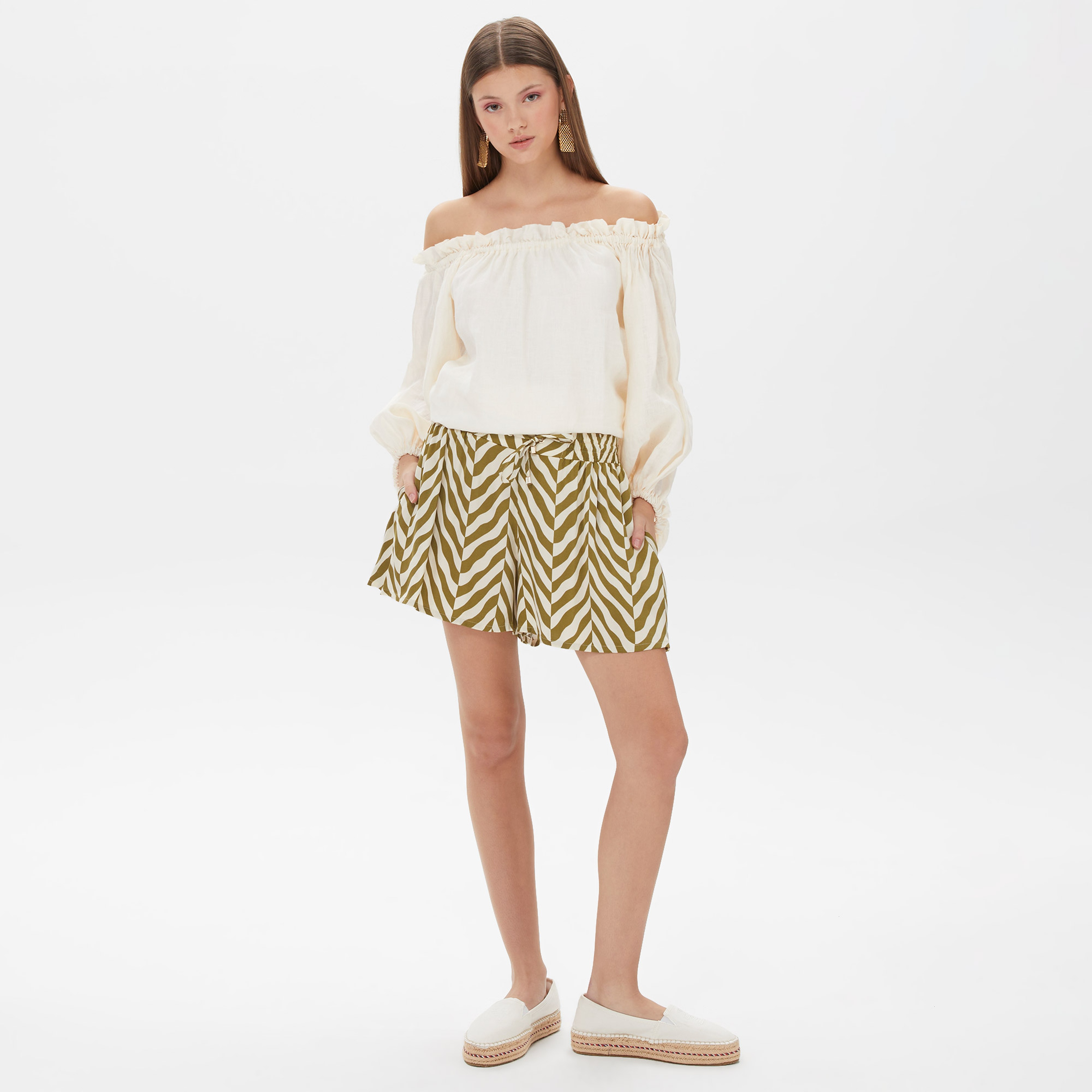 Dahlia Bianca Kadın Yeşil Şort