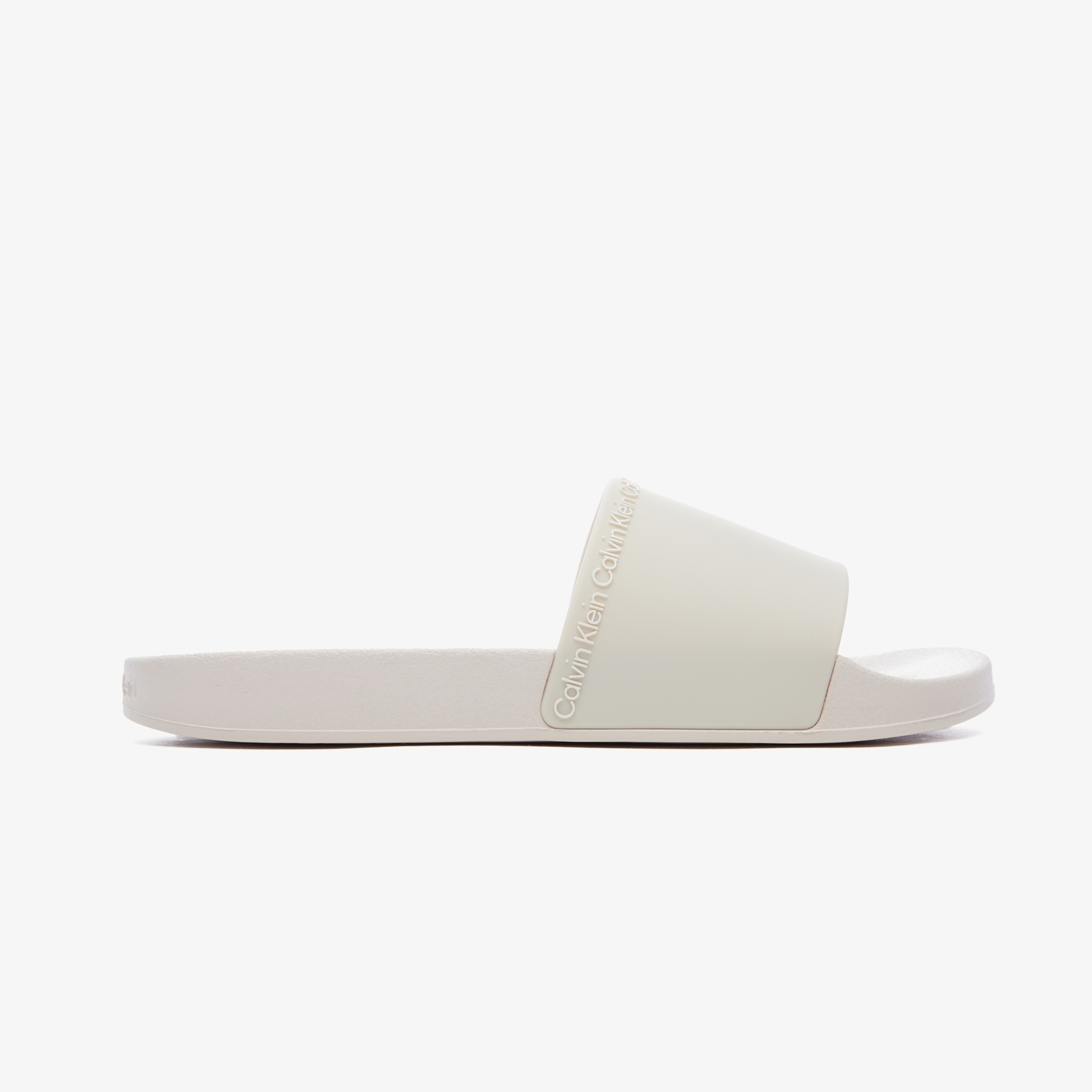 Calvin Klein Rubber Pool Slide Kadın Bej Terlik