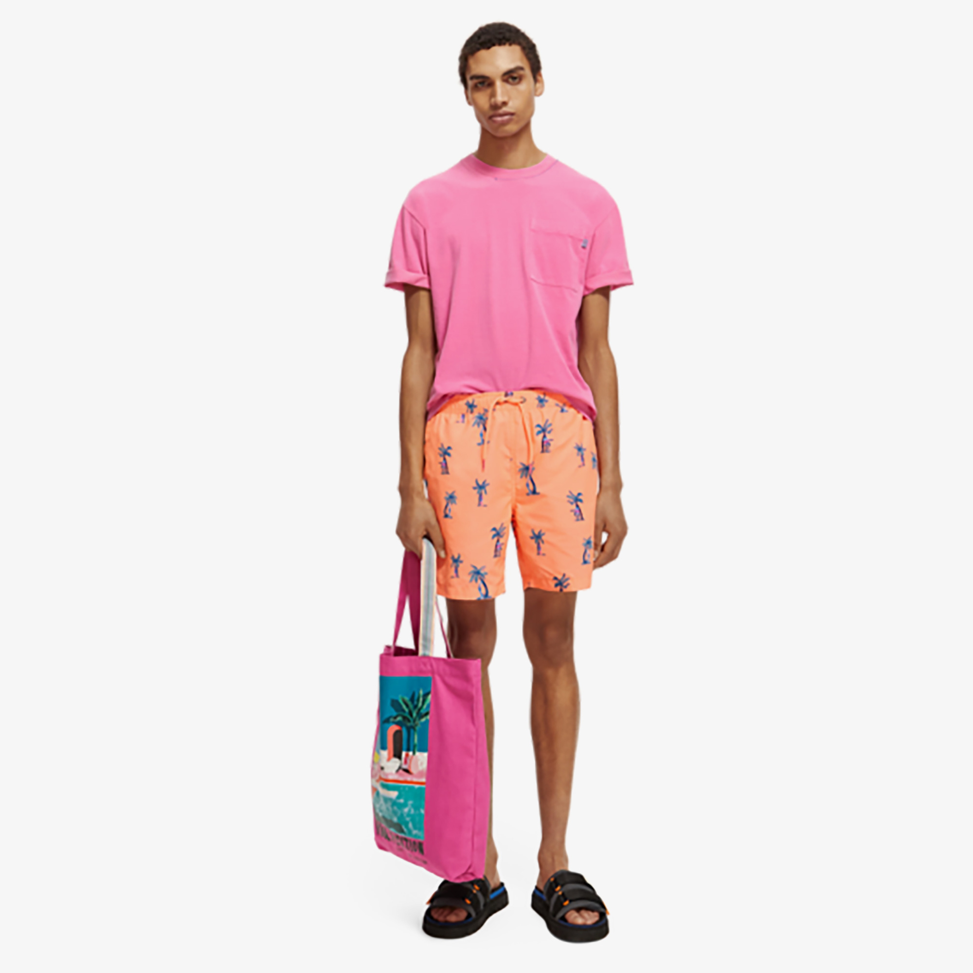 Scotch&Soda Erkek Turuncu Mayoşort