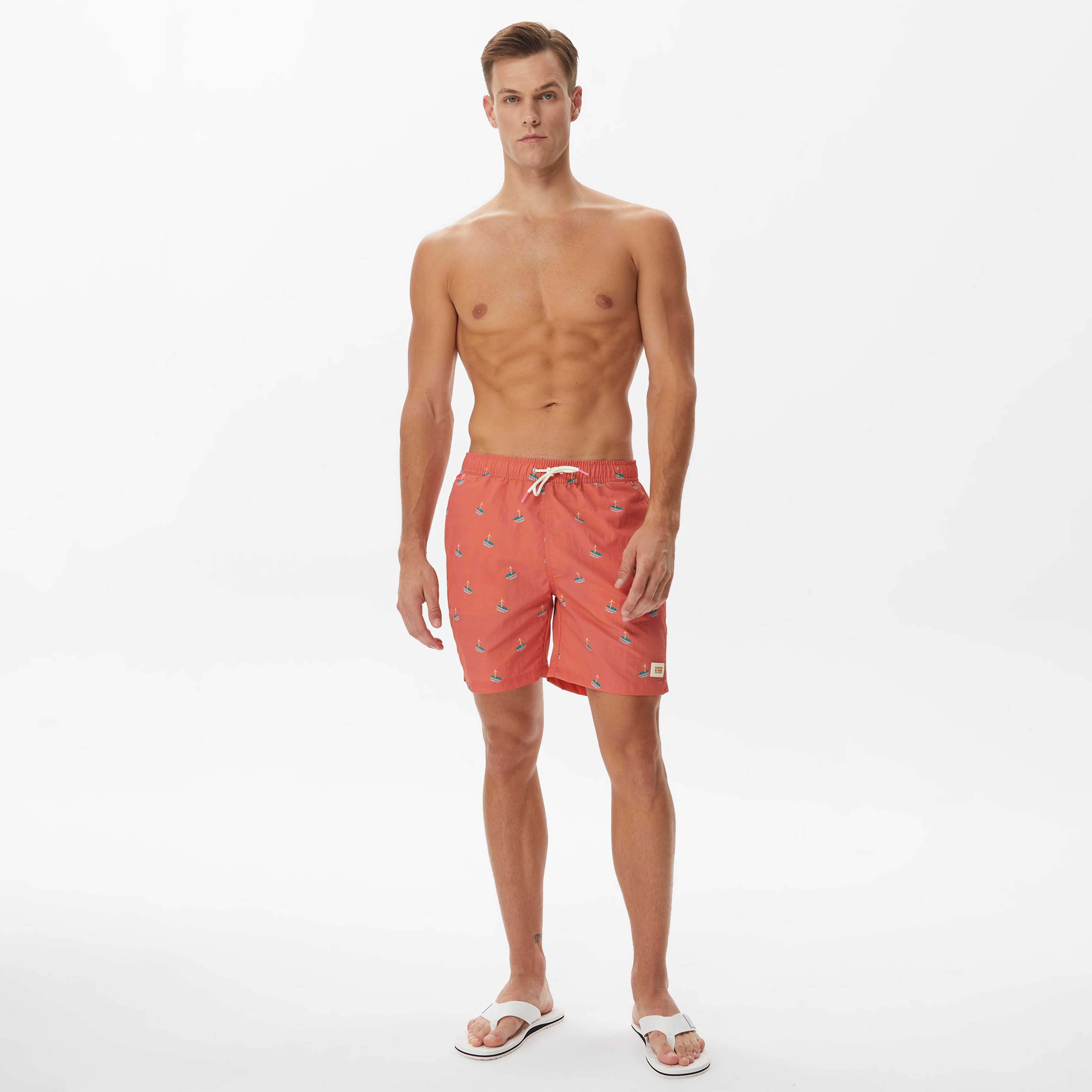 Scotch&Soda Erkek Turuncu Mayoşort