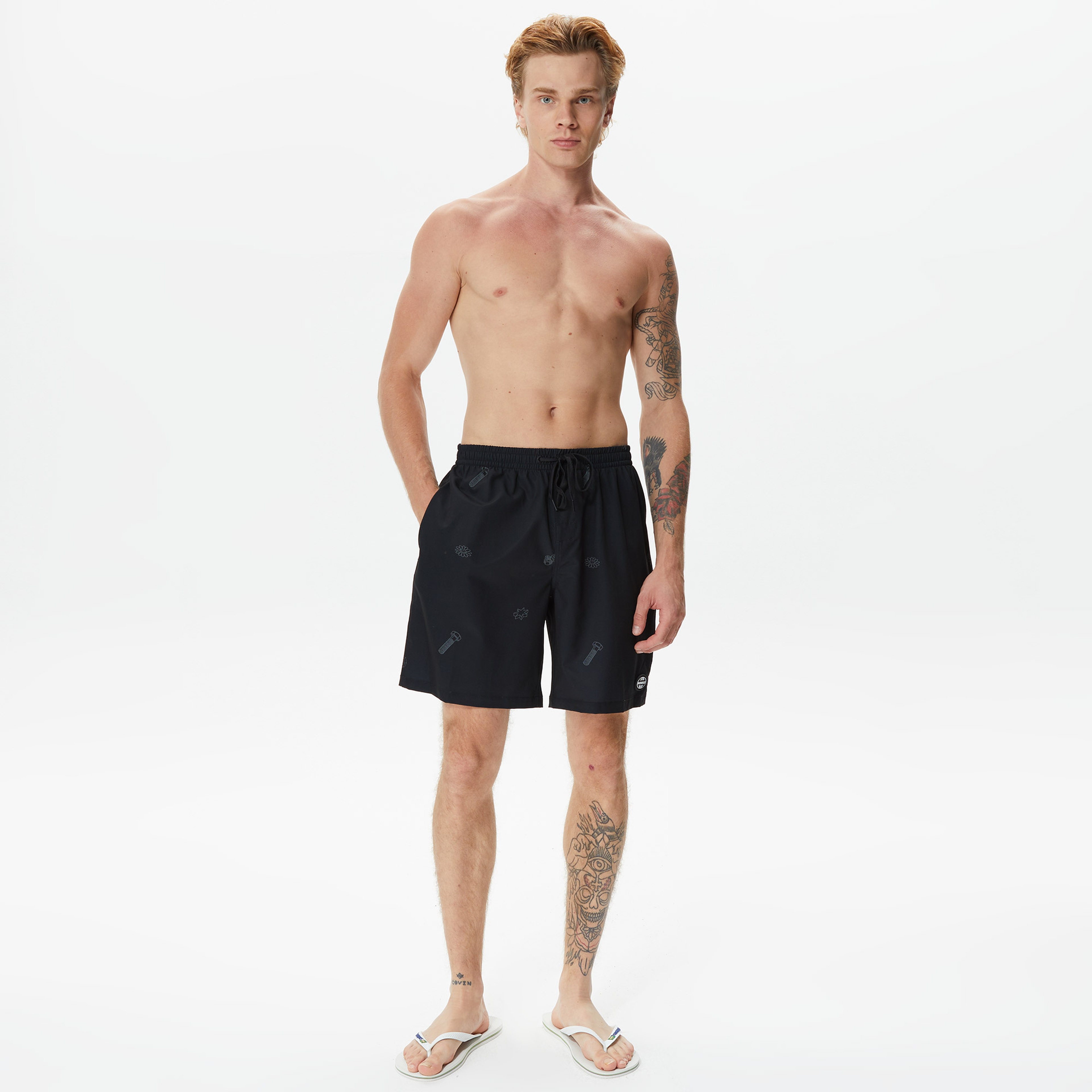 DC Shoes Press On Erkek Siyah Deniz Şortu