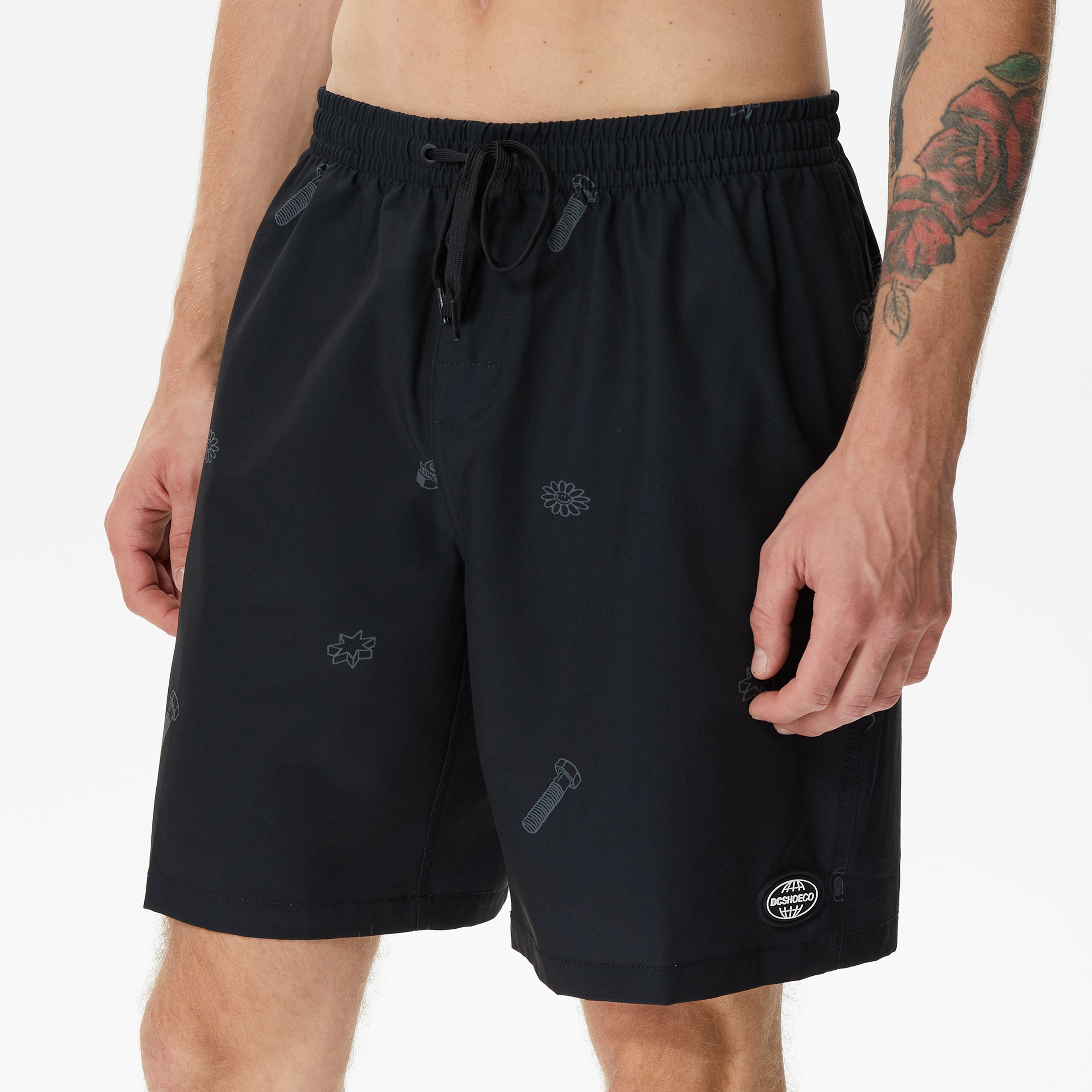 DC Shoes Press On Erkek Siyah Deniz Şortu