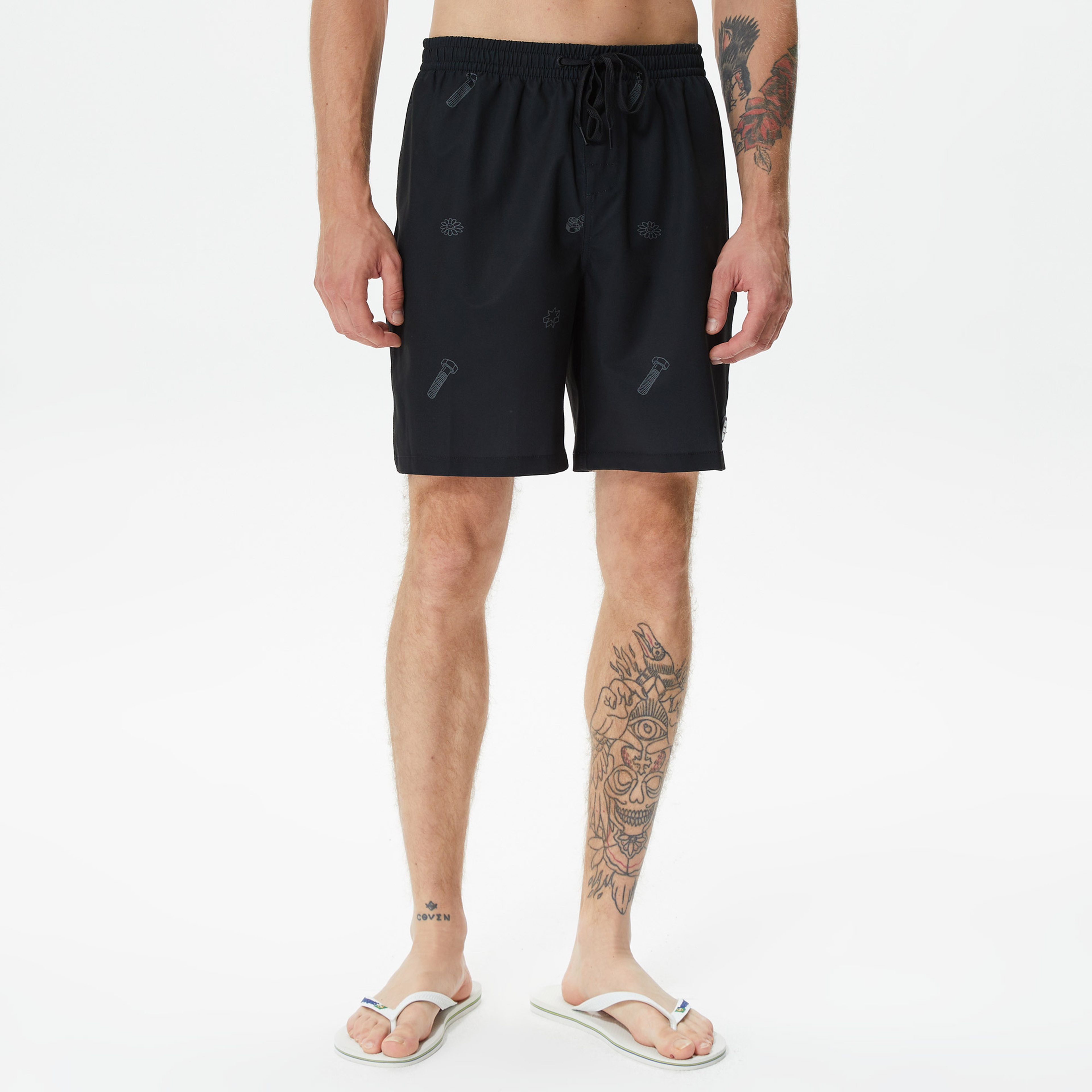 DC Shoes Press On Erkek Siyah Deniz Şortu