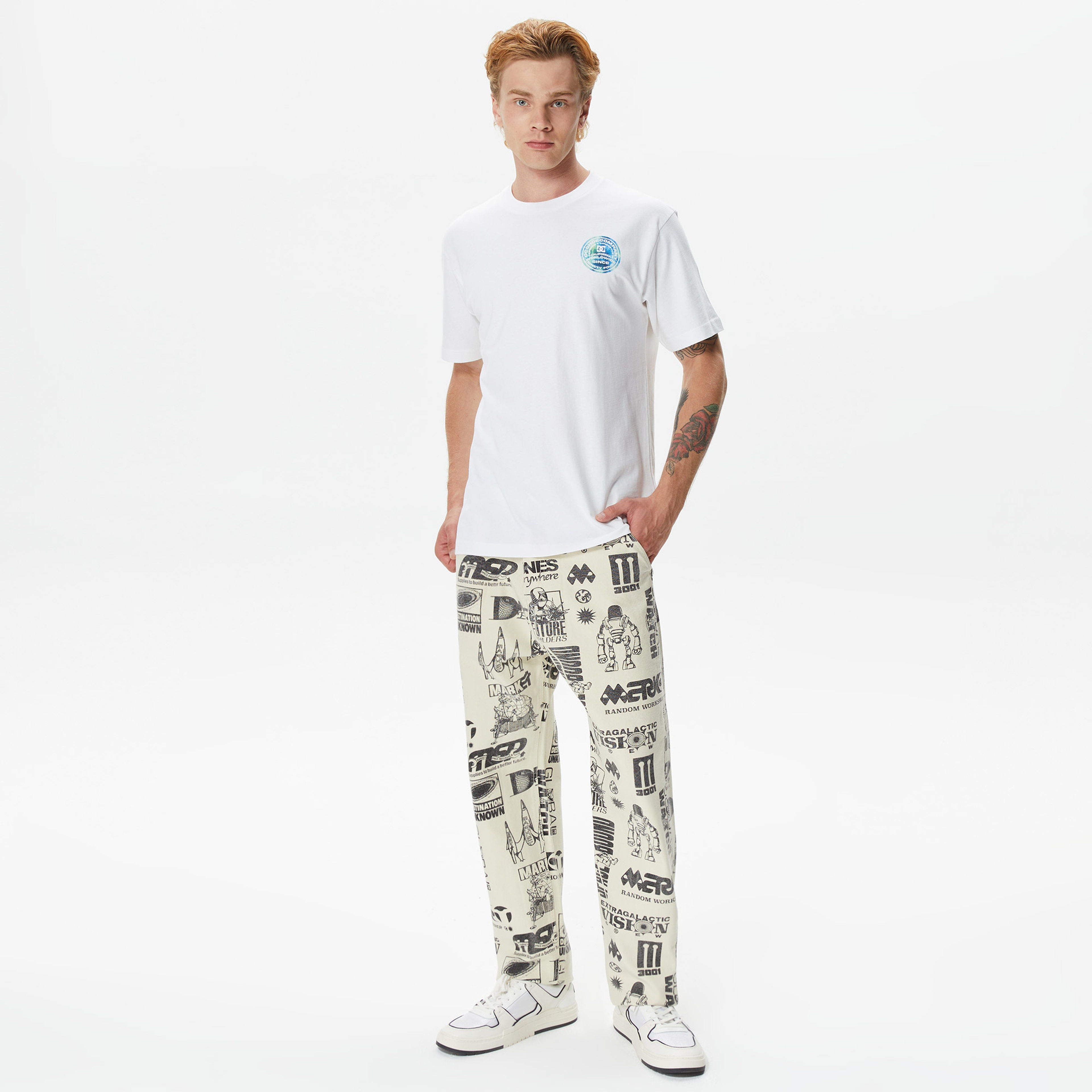 Dc Shoes 94 Concepts Erkek Beyaz T-Shirt