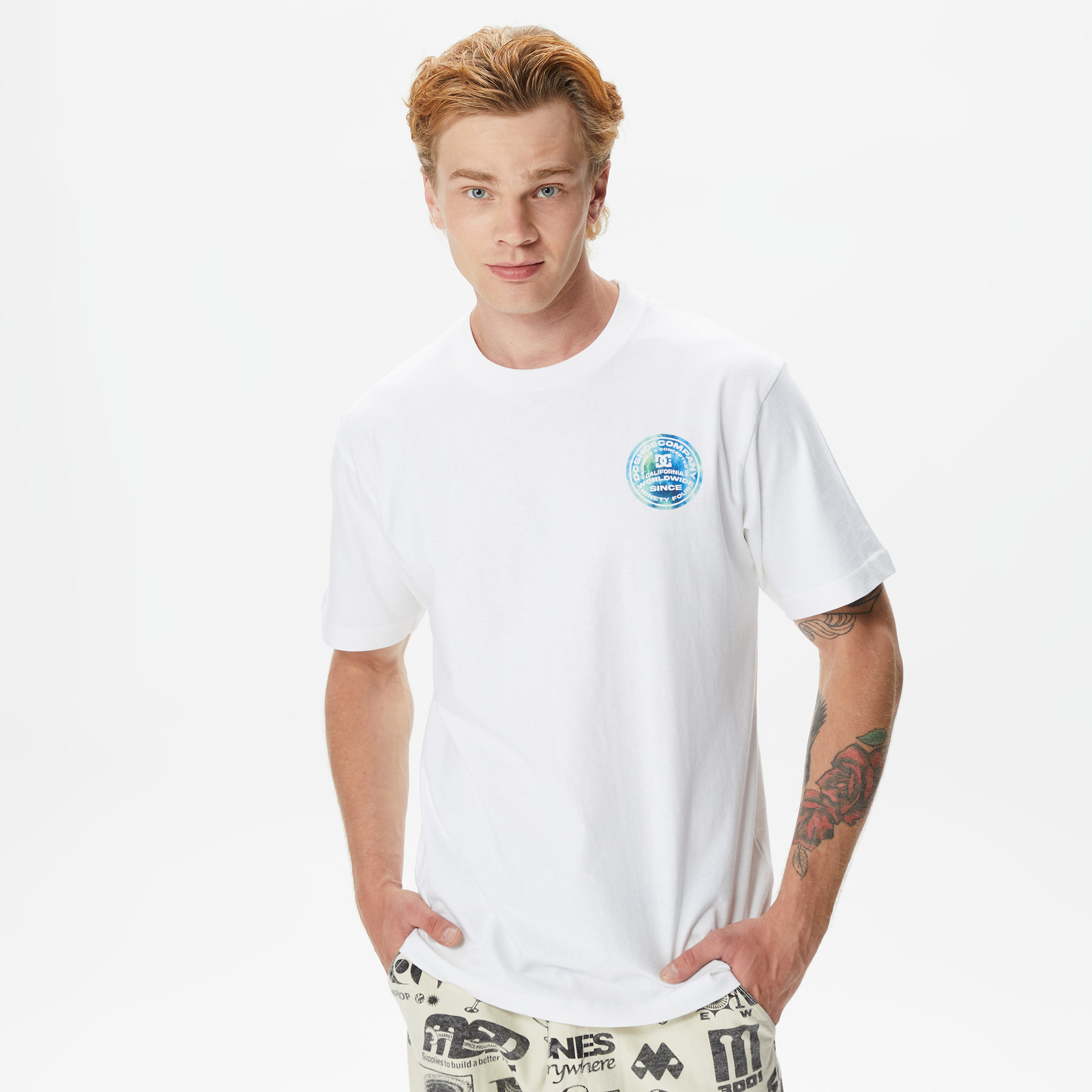 Dc Shoes 94 Concepts Erkek Beyaz T-Shirt