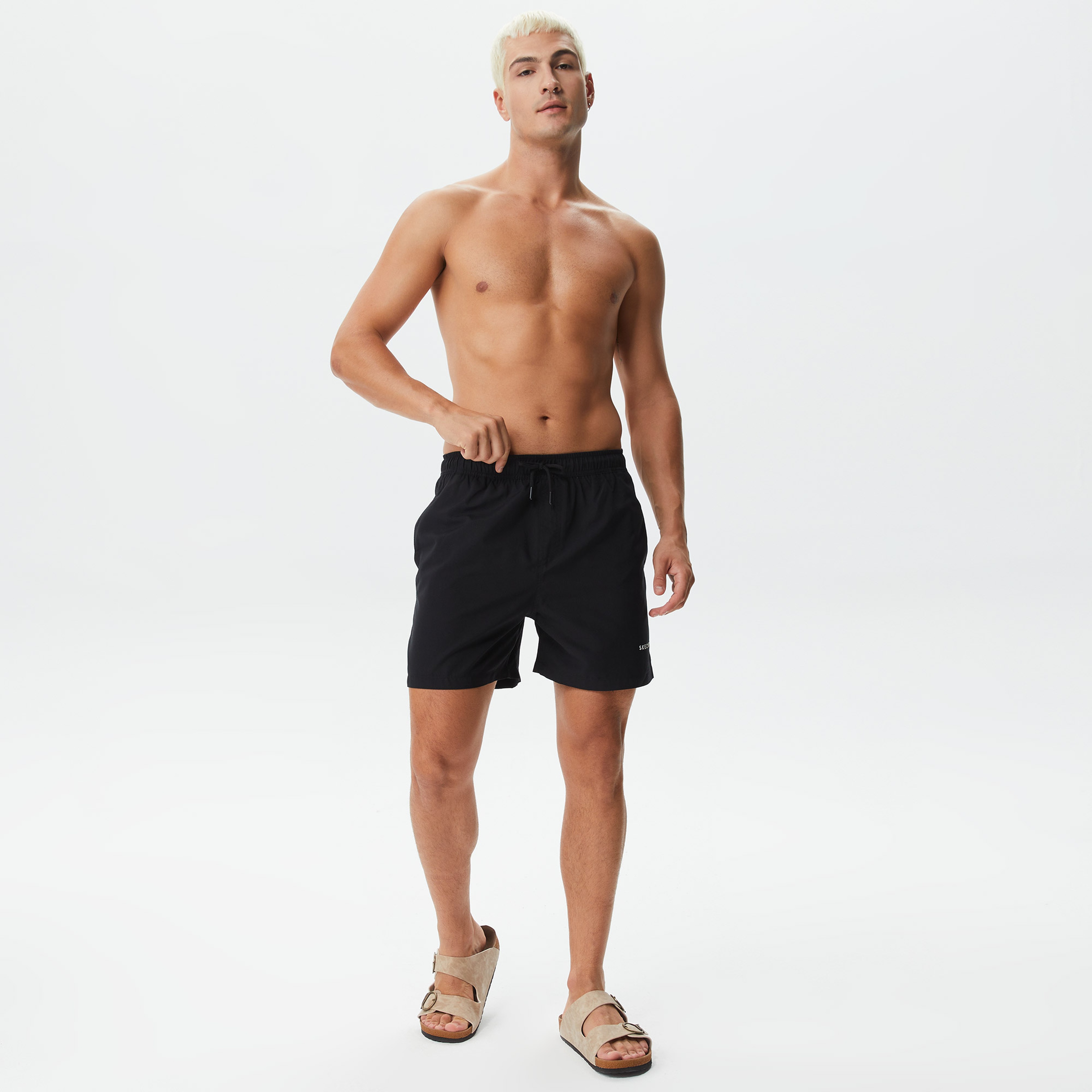 Skechers 5 İnch Erkek Siyah Deniz Şortu