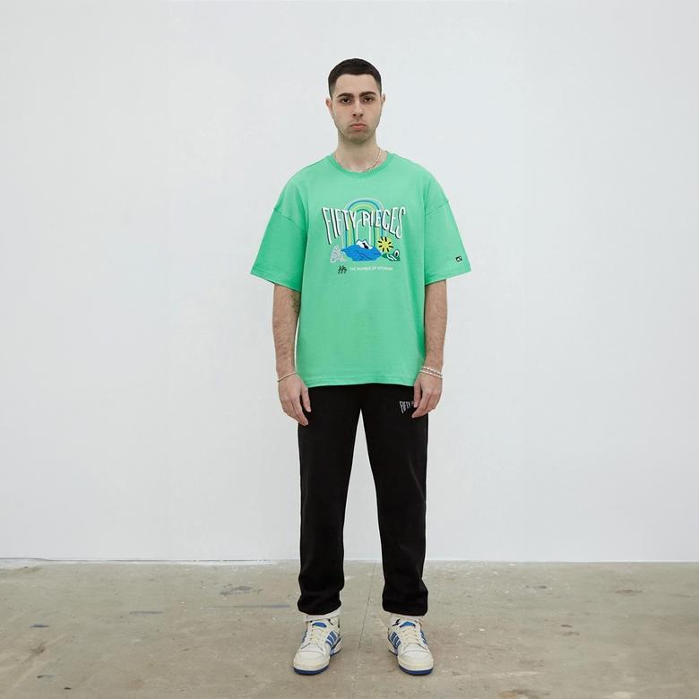 Fifty Pieces Loose Fit Erkek Siyah Eşofman Altı