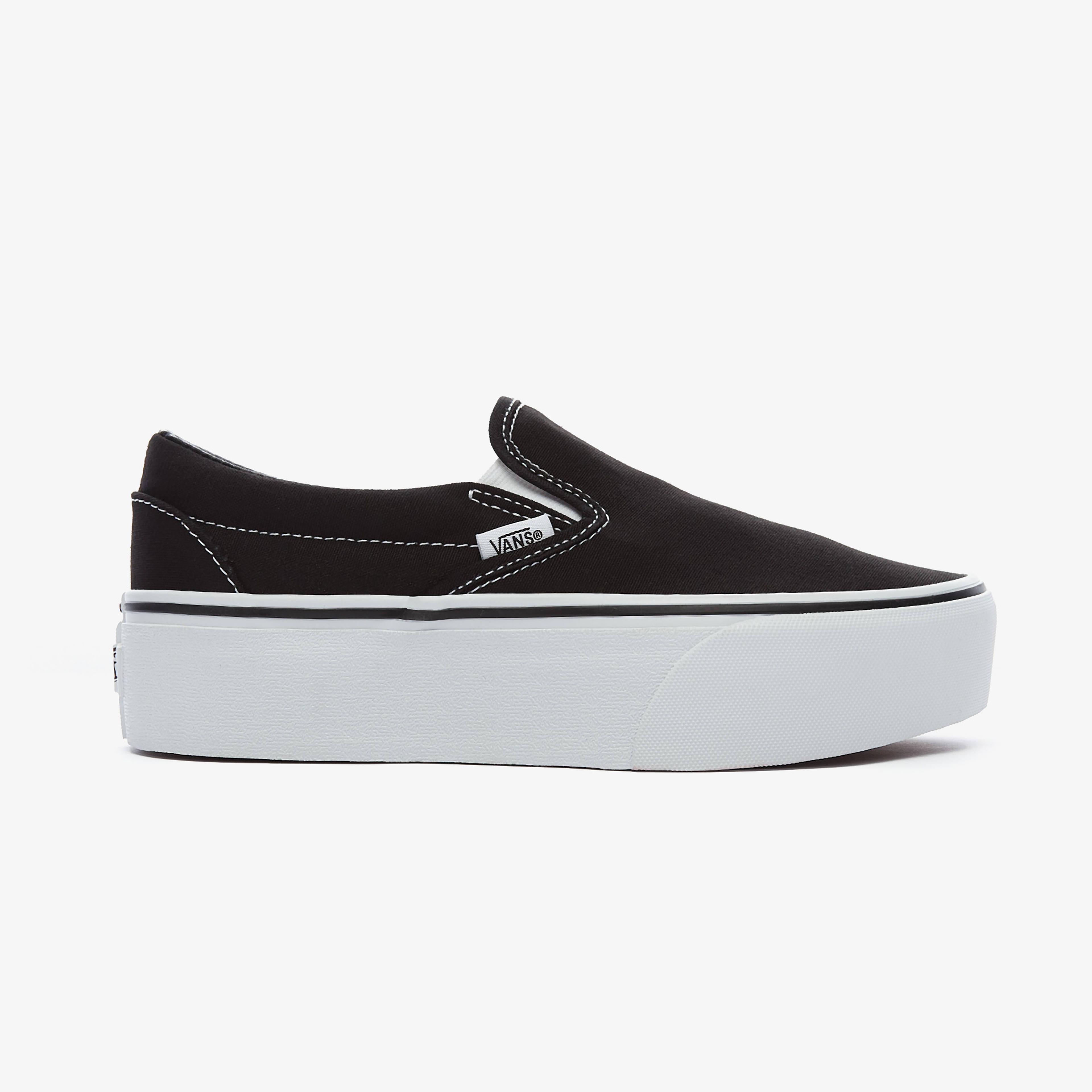 Vans Ua Classic Slip-On Stackform Platform Kadın Siyah Sneaker