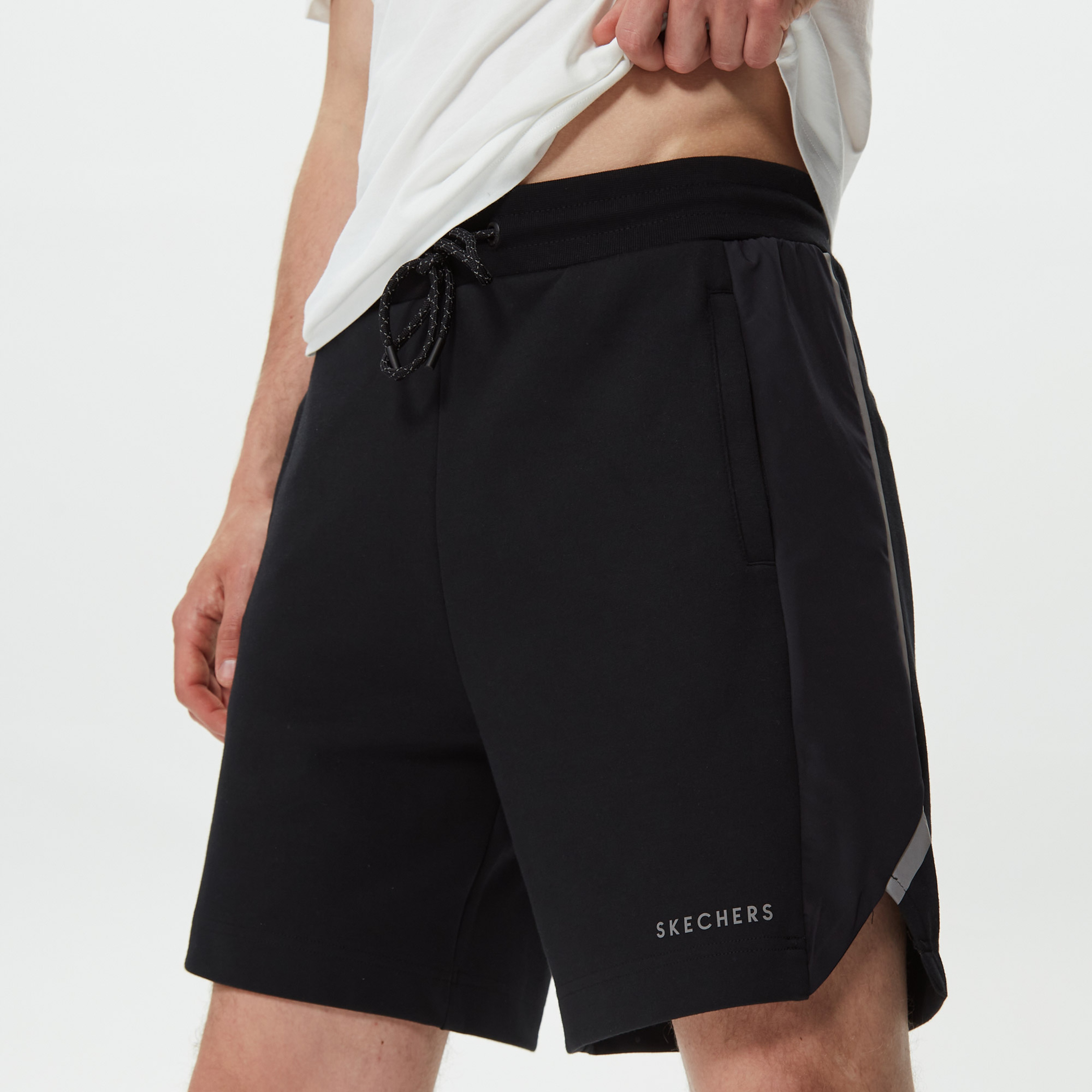 Skechers 2Xı-Lock Pu Printed 7İnch Erkek Siyah Şort
