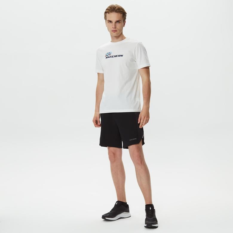 Skechers 2Xı-Lock Pu Printed 7İnch Erkek Siyah Şort