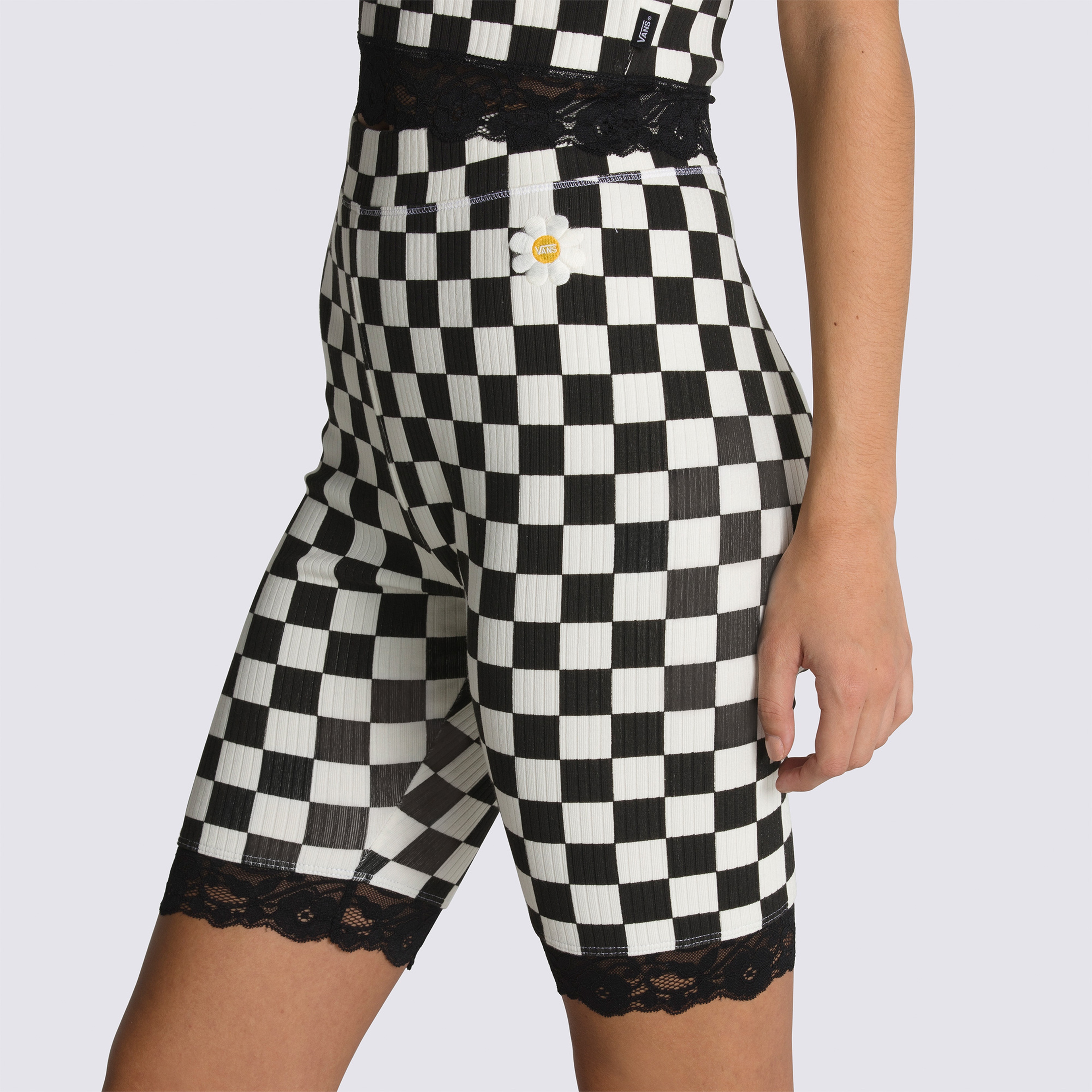 Vans Oversized Floral Legging Kadın Siyah Şort