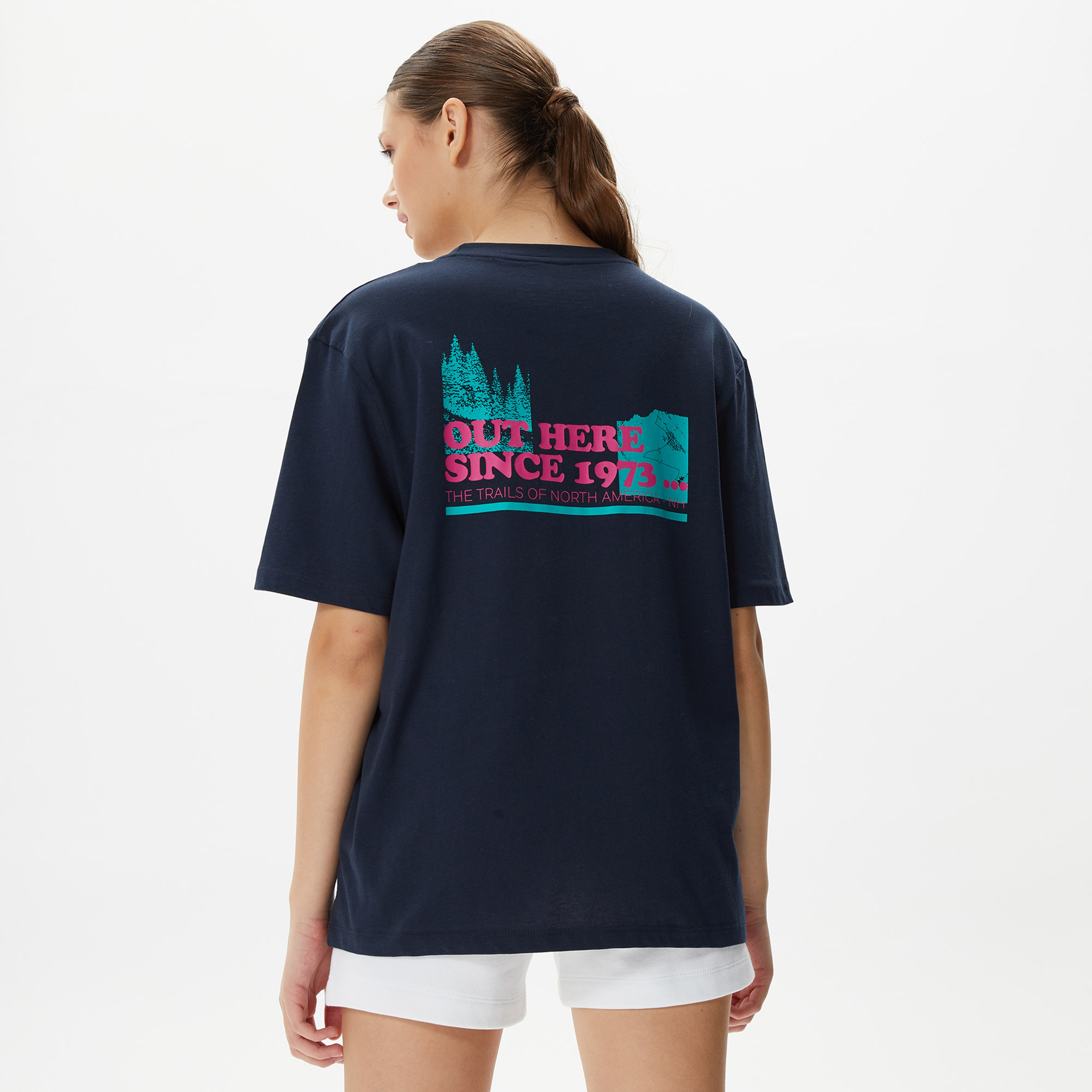 Timberland Out Here Back Kadın Lacivert T-Shirt