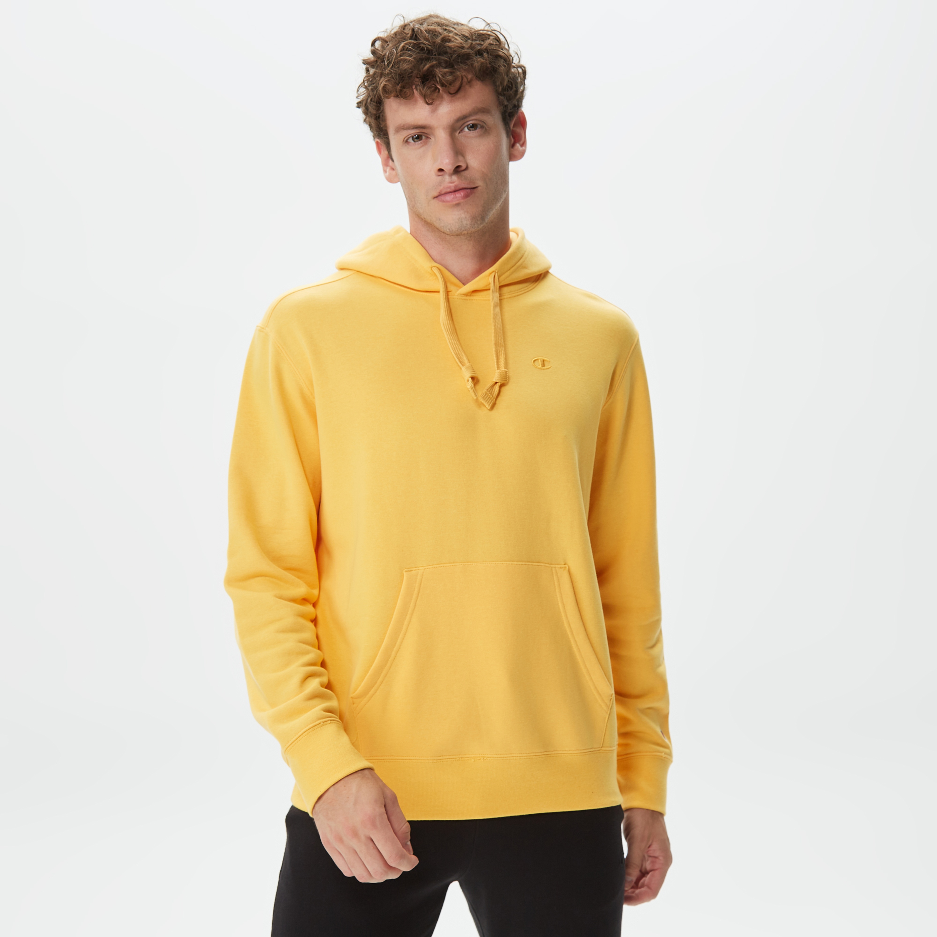 Champion Classic Erkek Sarı Hoodie
