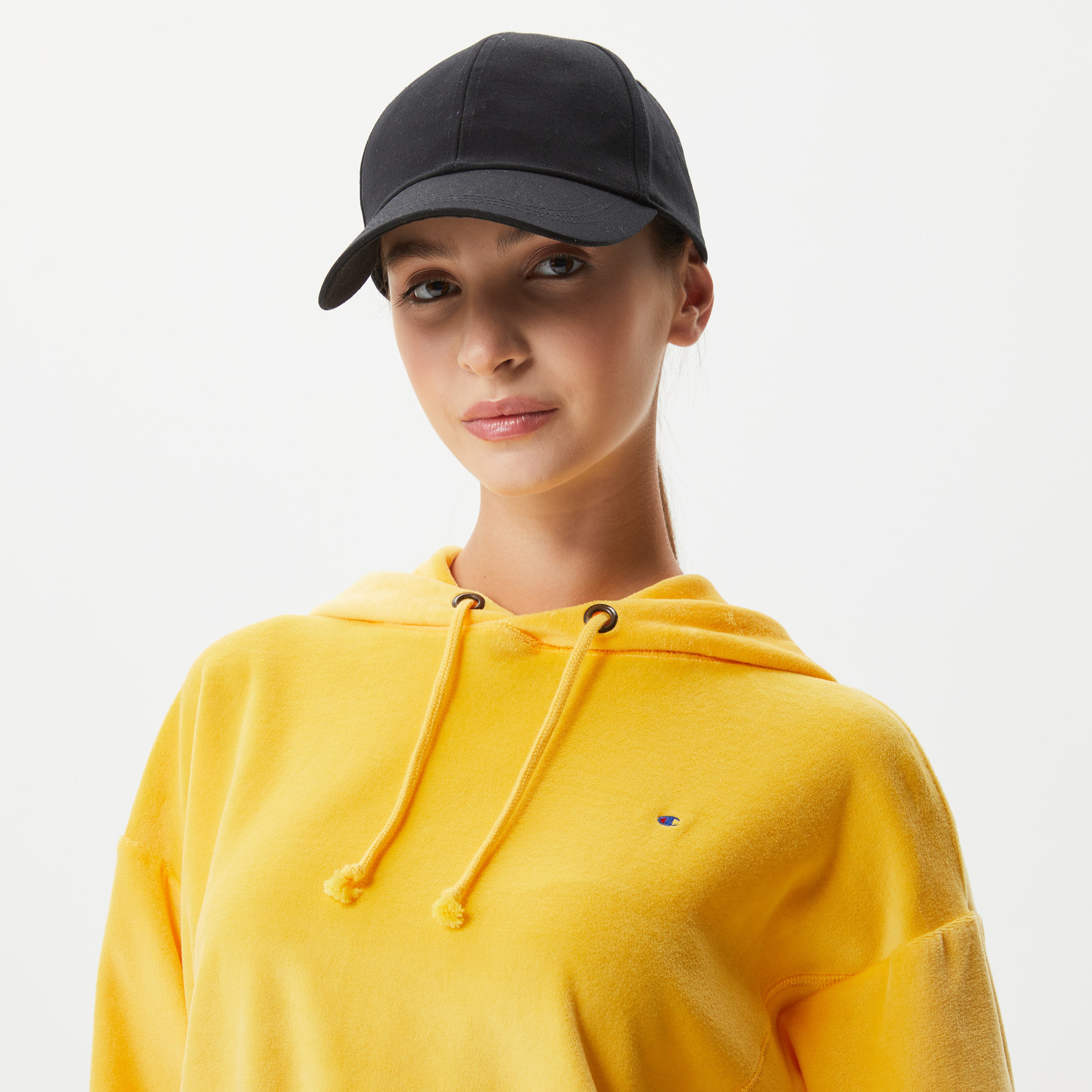 Champion Classic Kadın Sarı Hoodie