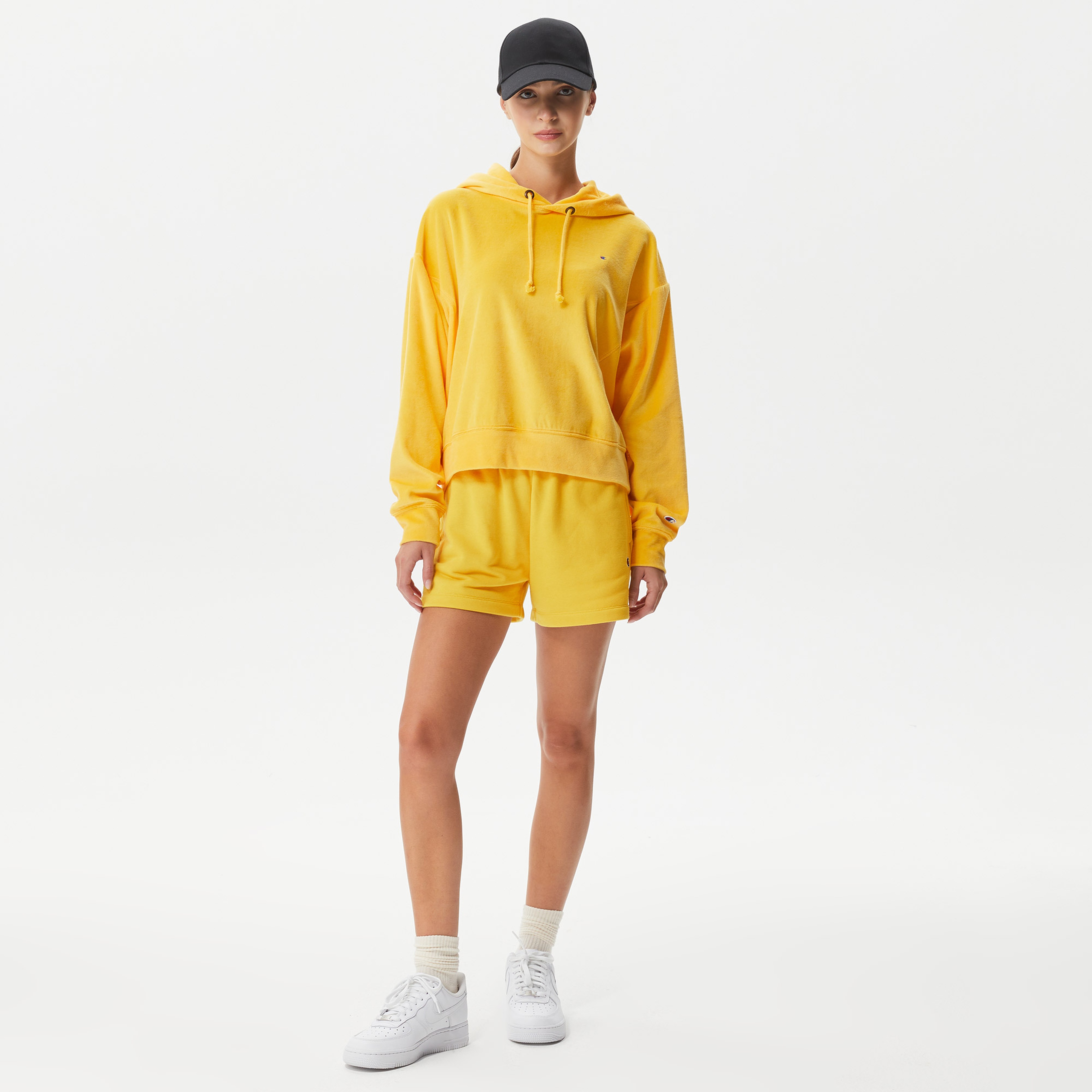 Champion Classic Kadın Sarı Hoodie