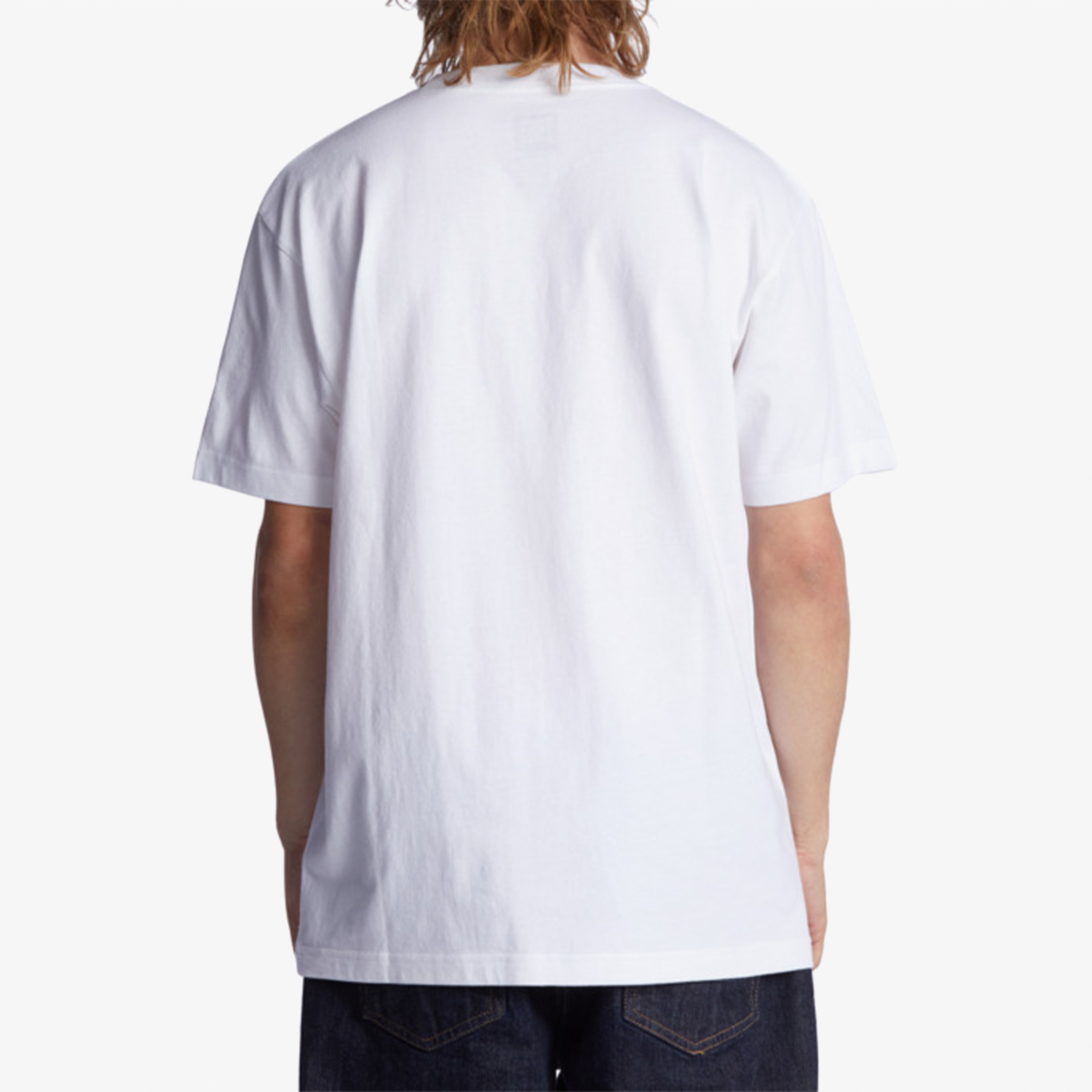 DC Shoes Dcsquarstarfill Erkek Beyaz T-Shirt