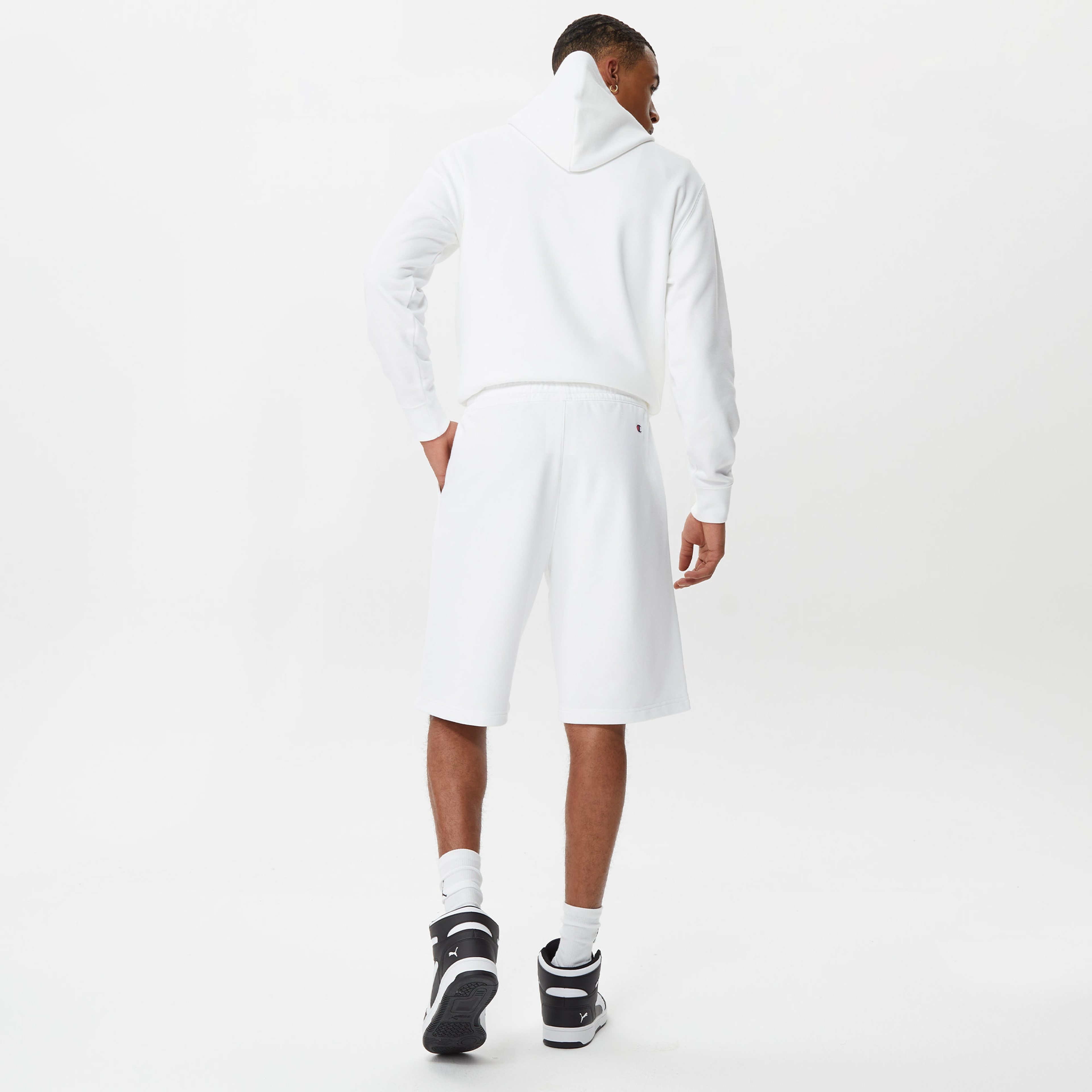 Champion Long Bermuda Erkek Beyaz Şort