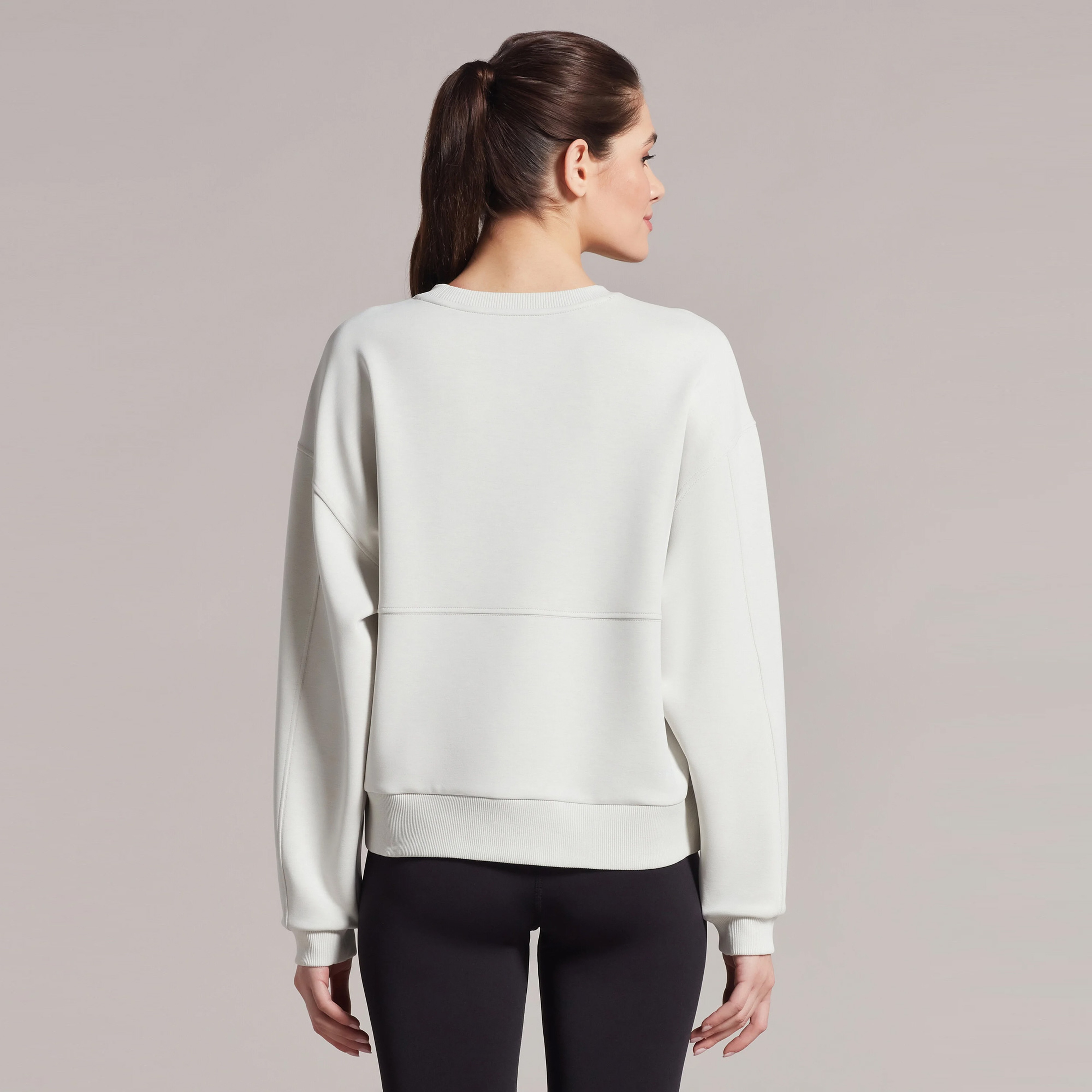 Skechers Soft Touch Crew Neck Kadın Gri Sweatshirt