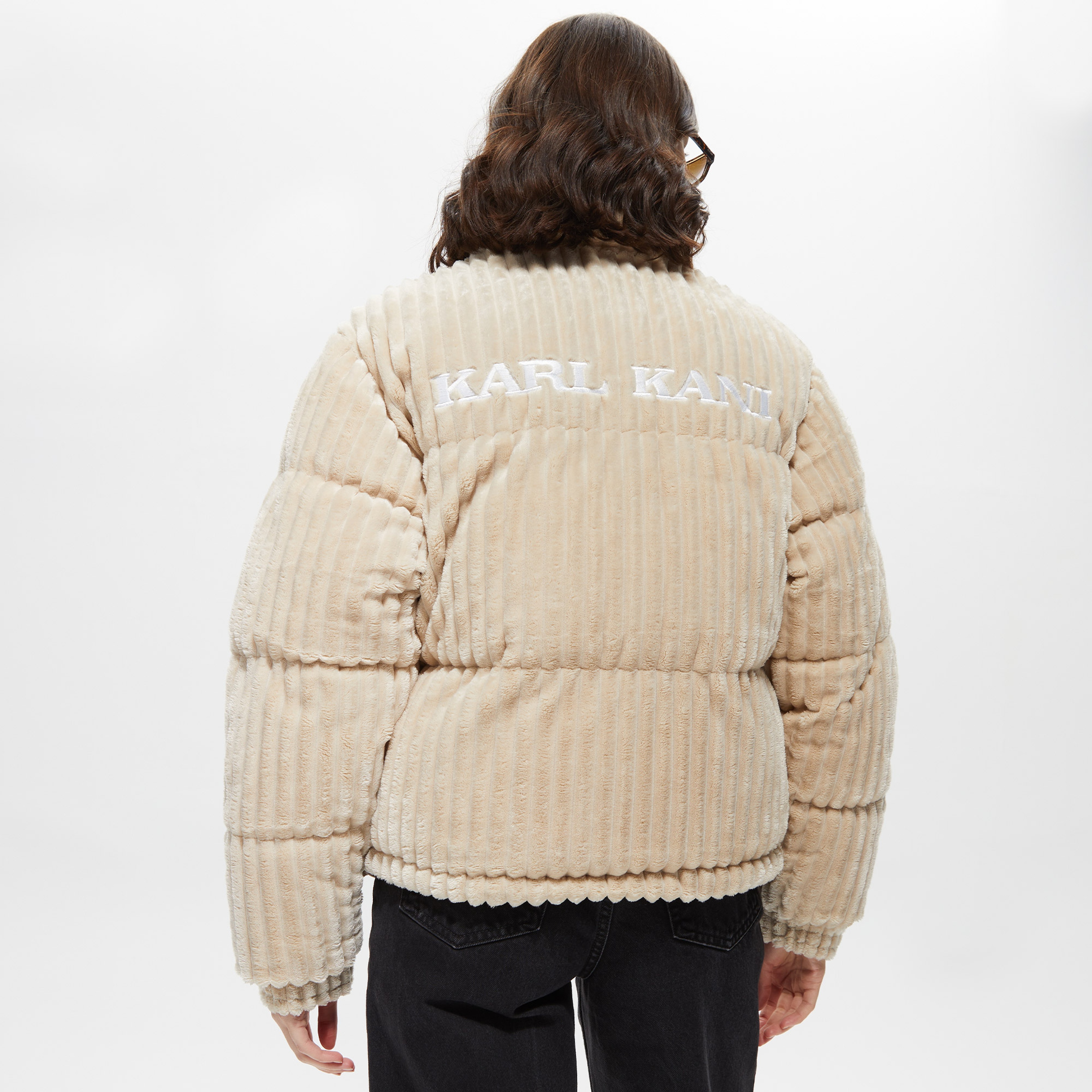 Karl Kani Fuzzy Corduroy Puffer Erkek Siyah Mont