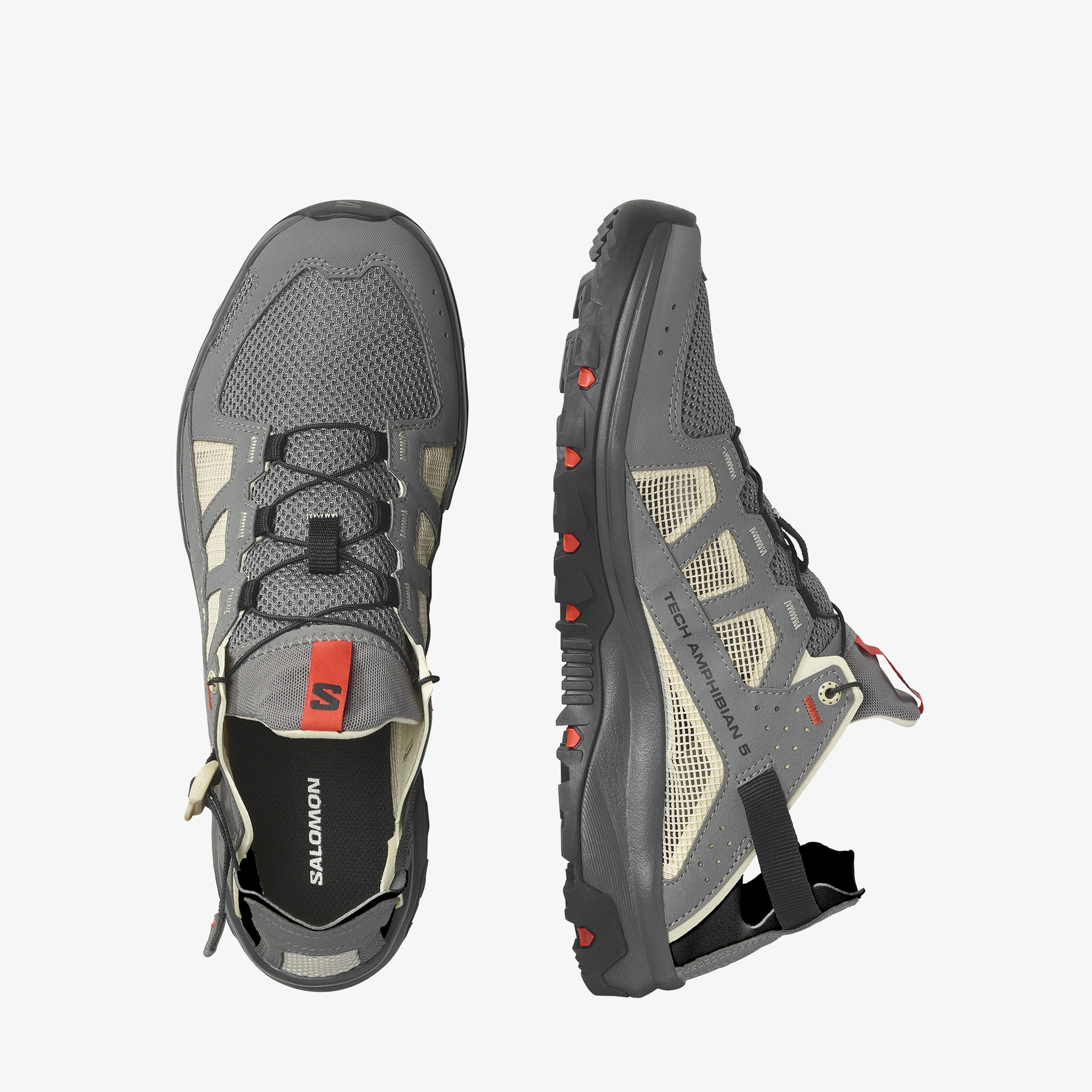 Salomon Techamphibian 5 Unisex Gri Outdoor Sandalet