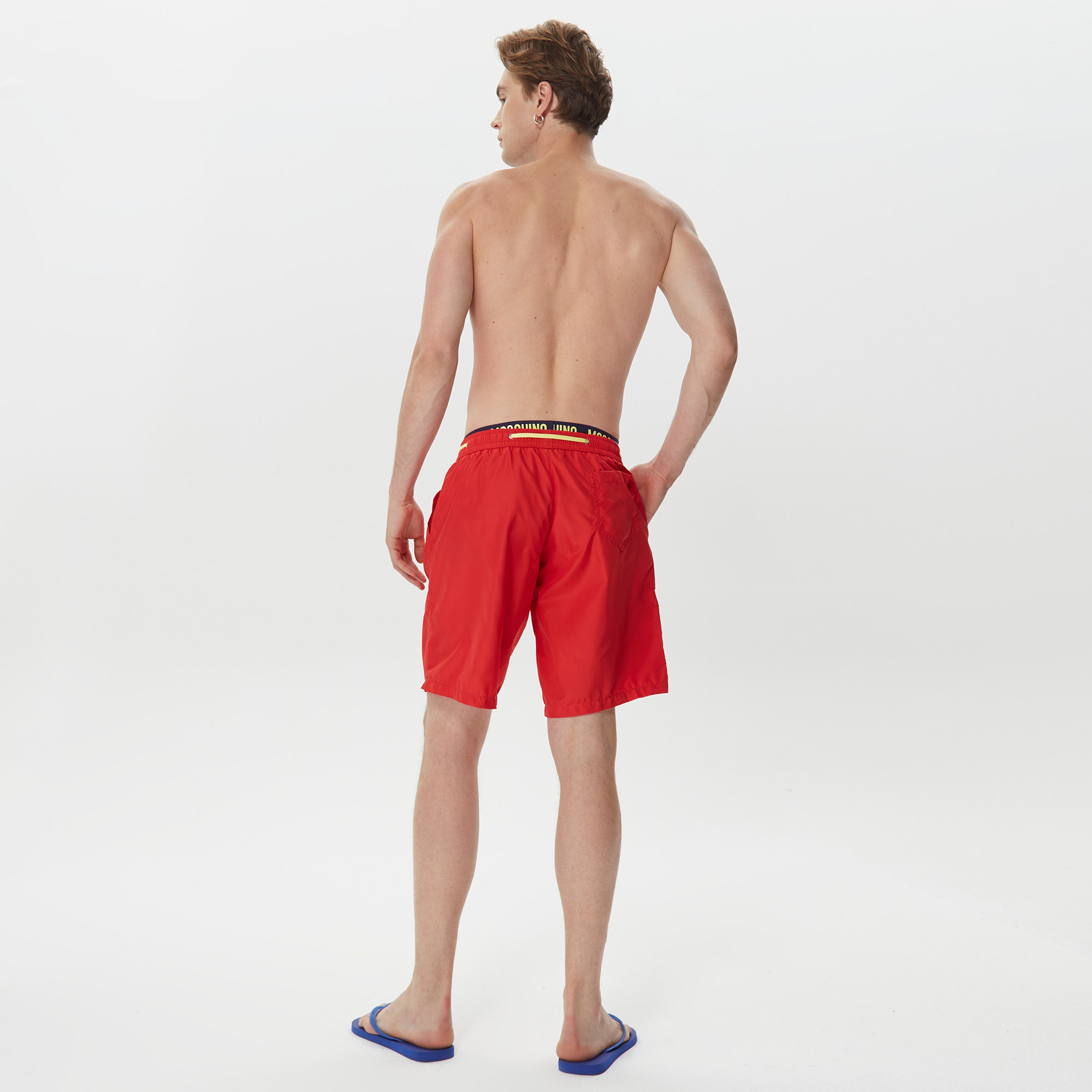 Moschino Erkek Sarı Mayo Şort