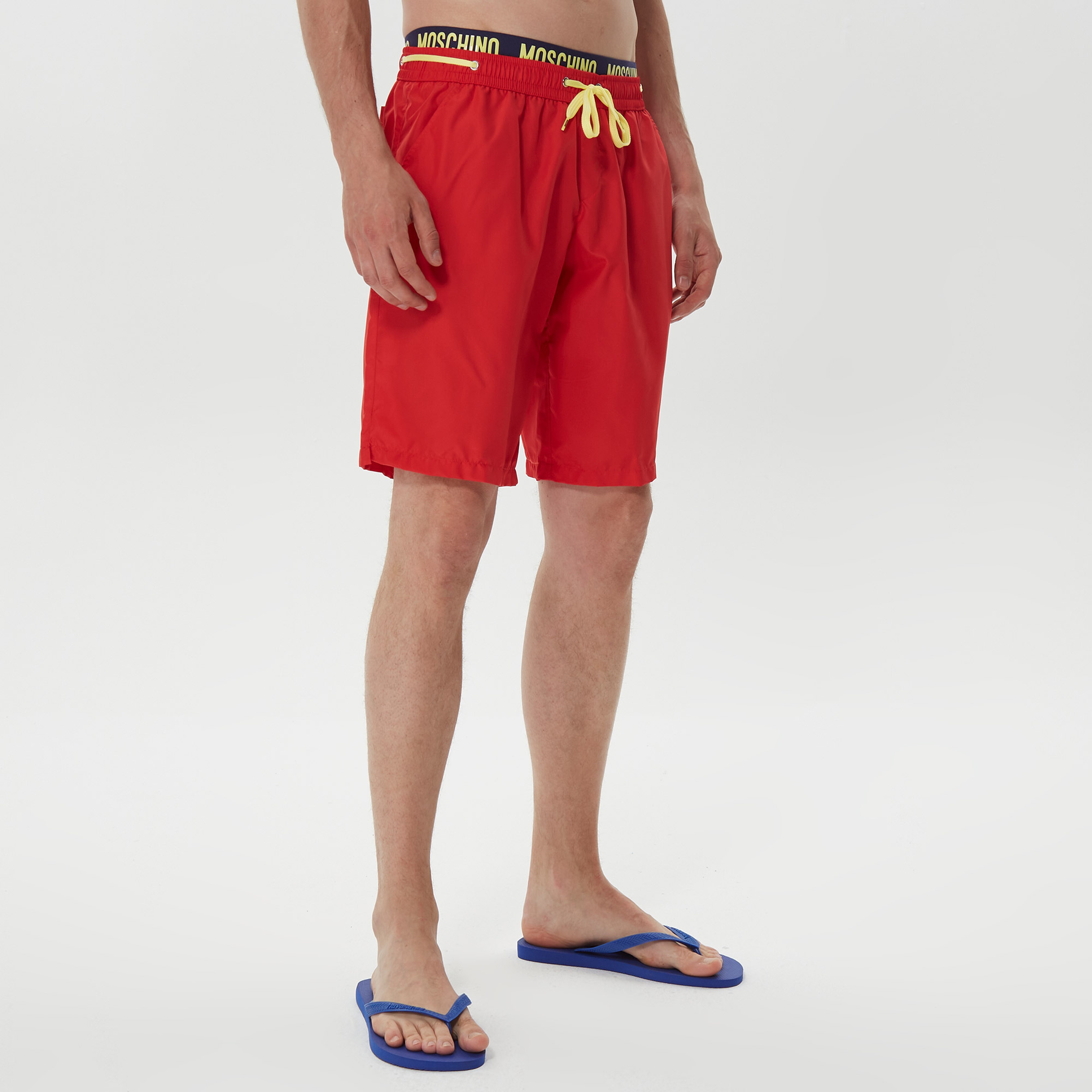 Moschino Erkek Sarı Mayo Şort