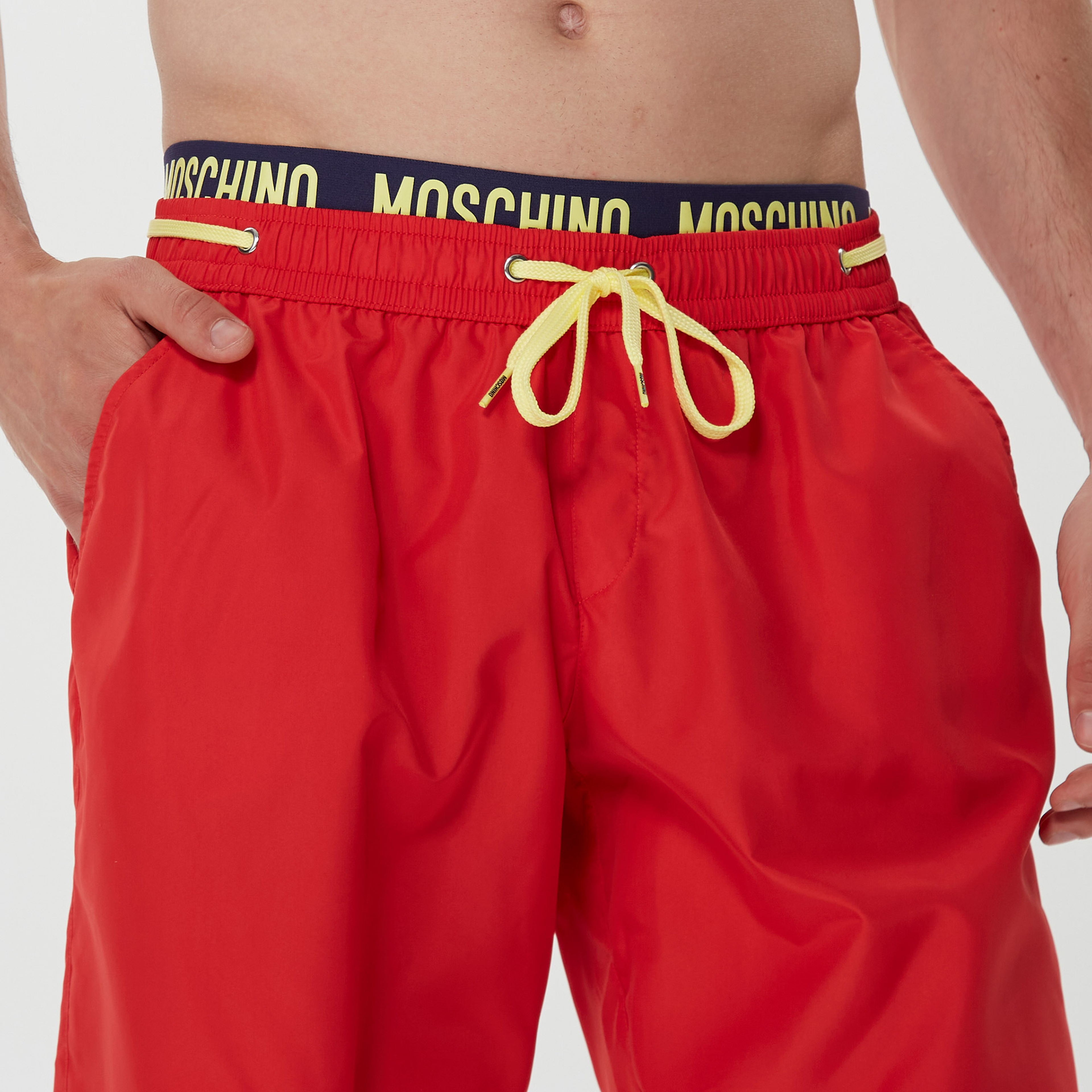 Moschino Erkek Sarı Mayo Şort